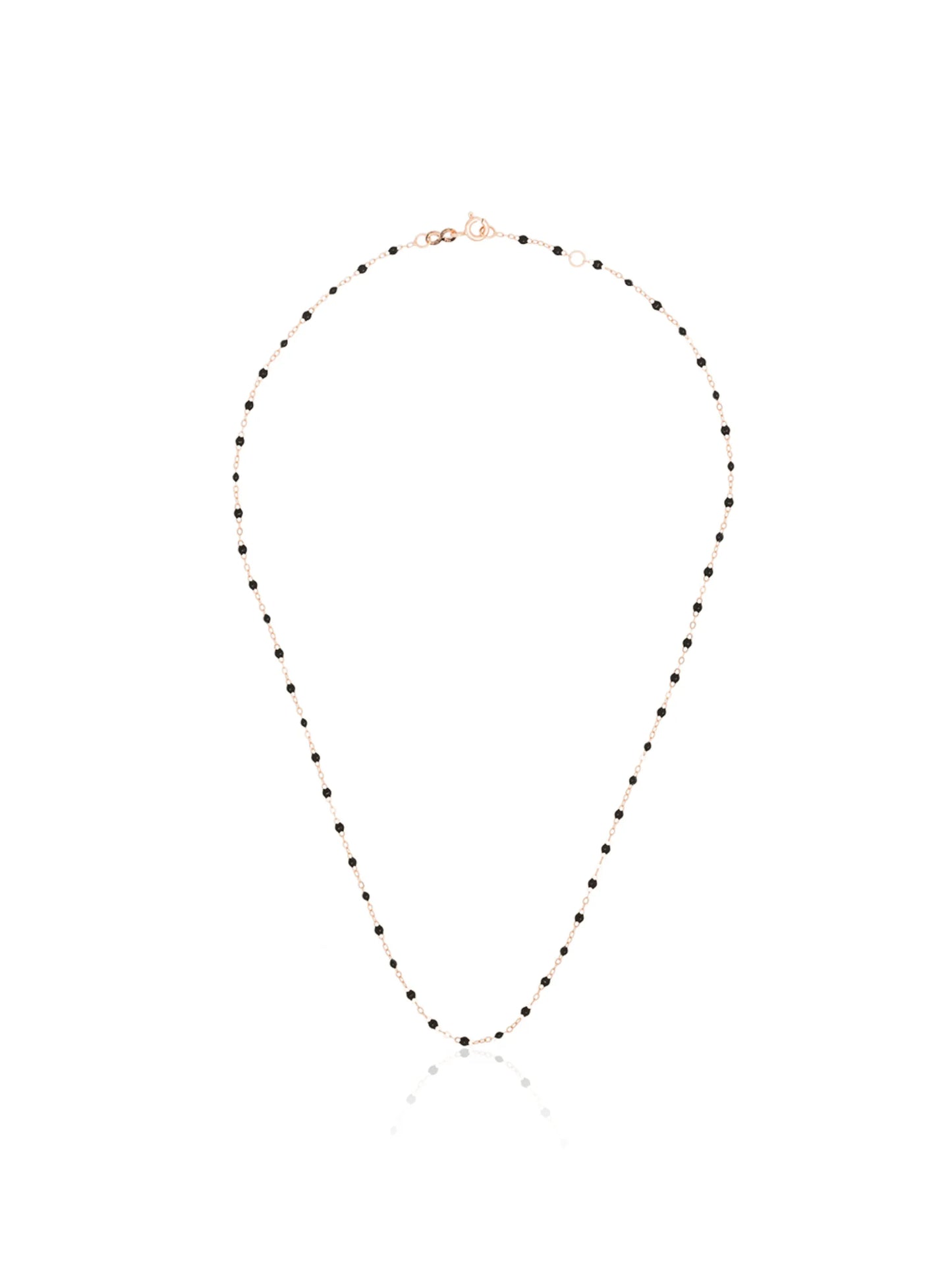 18kt rose gold beaded necklace