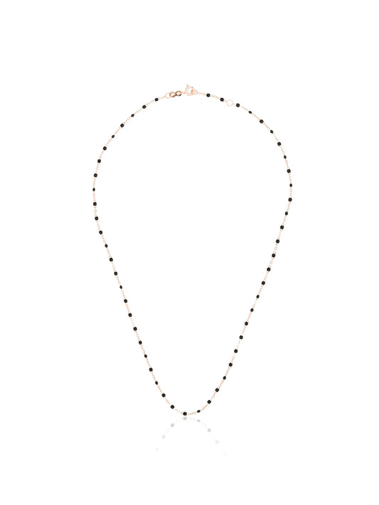 18kt rose gold beaded necklace