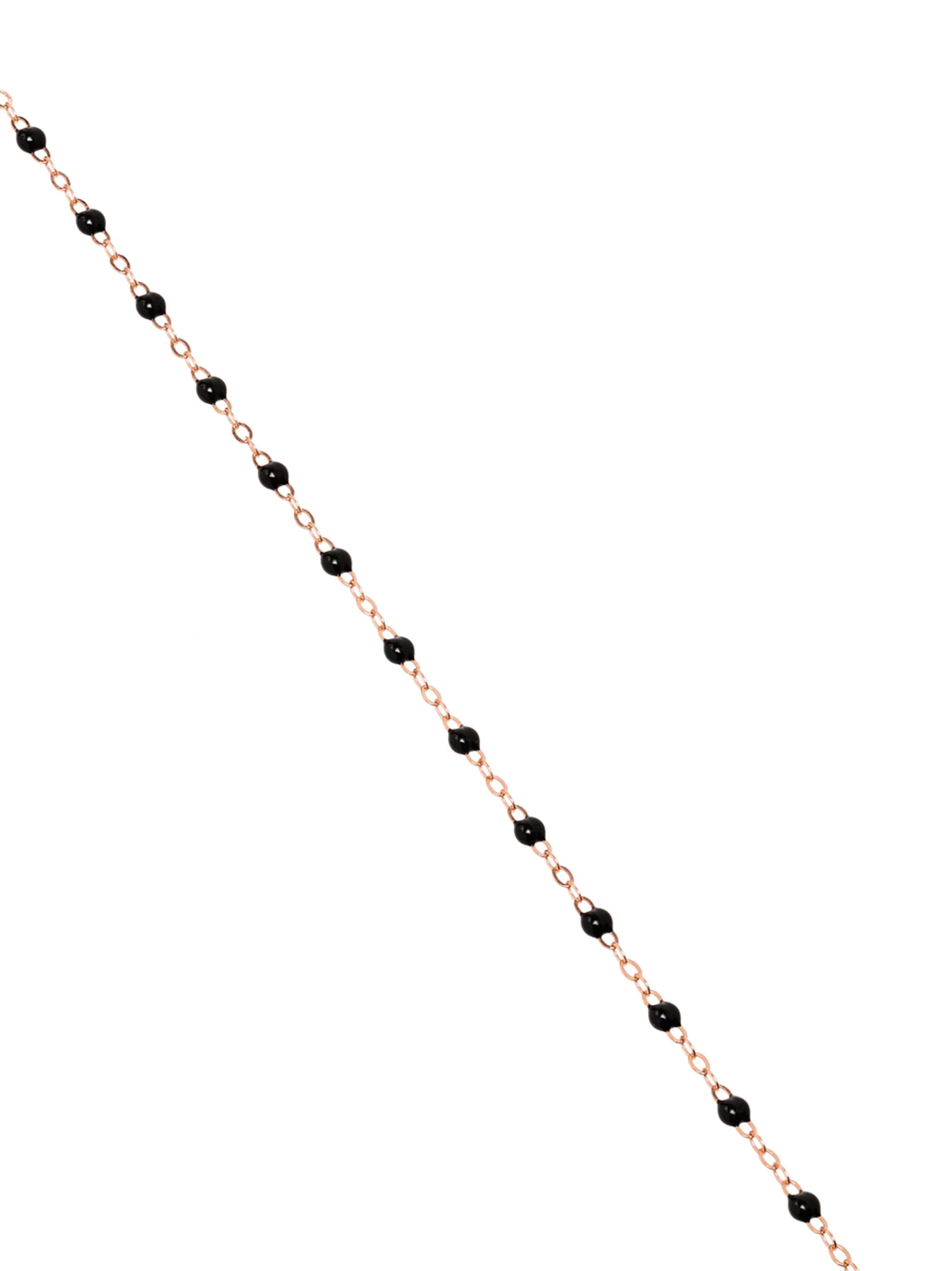 18kt rose gold beaded necklace