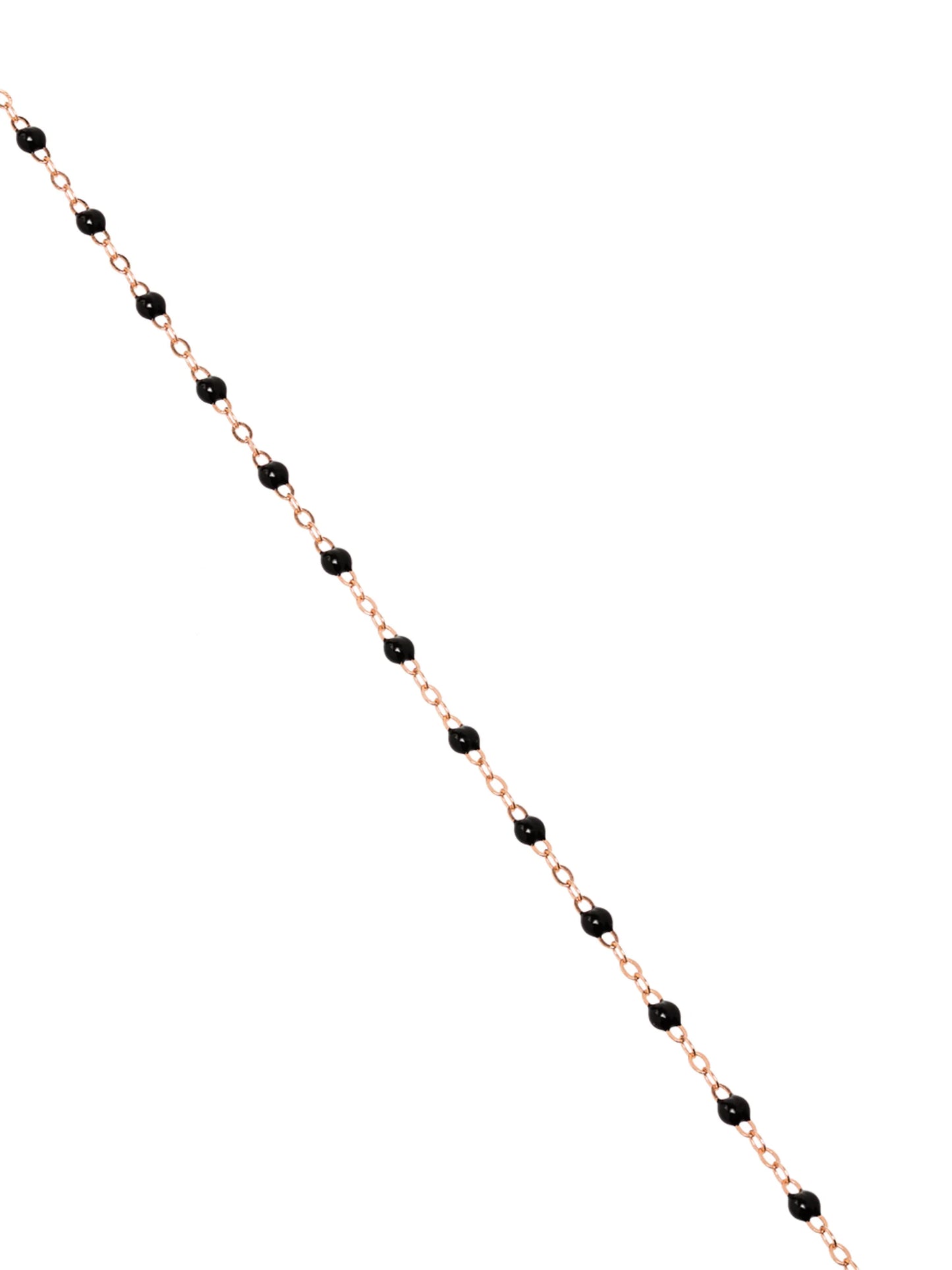 18kt rose gold beaded necklace