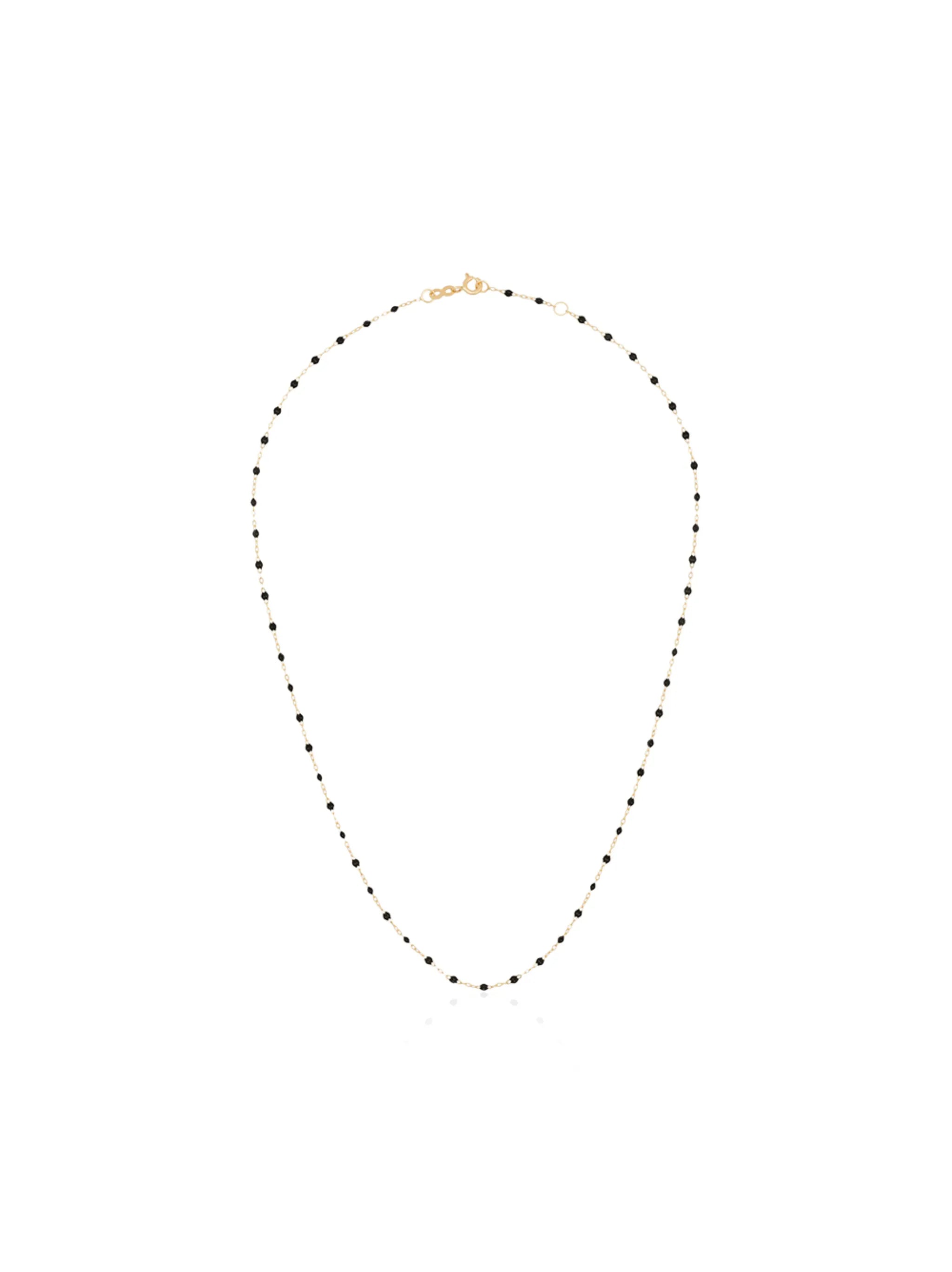 18kt yellow gold beaded necklace