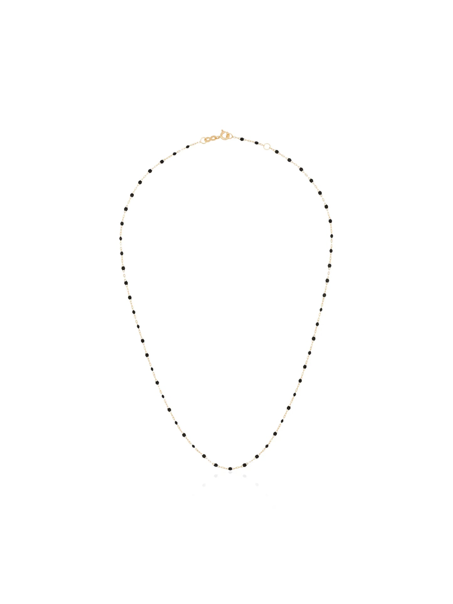 18kt yellow gold beaded necklace