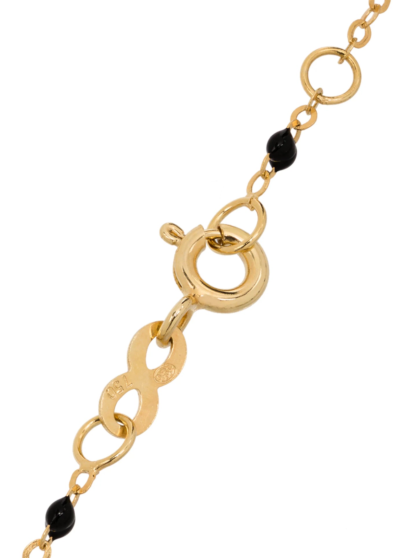 18kt yellow gold beaded necklace