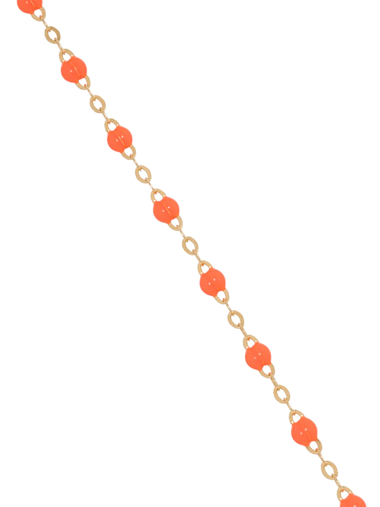 18kt yellow gold and orange beaded bracelet
