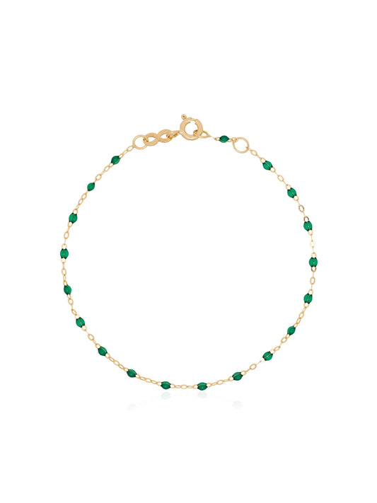 18kt yellow gold beaded bracelet
