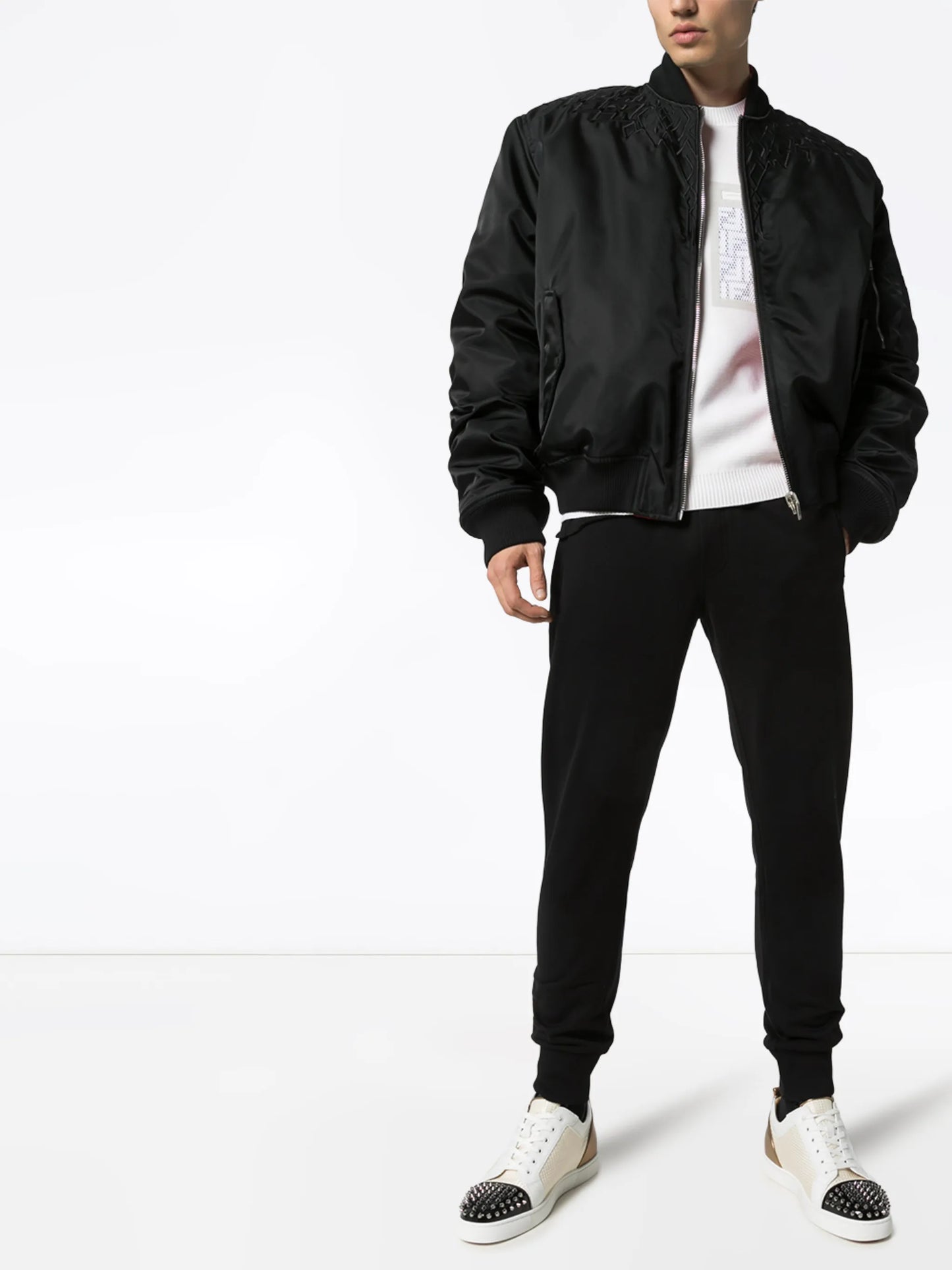 logo-tag track pants