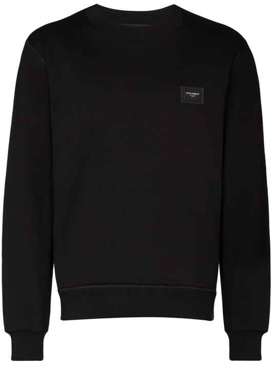 logo-tag cotton sweatshirt