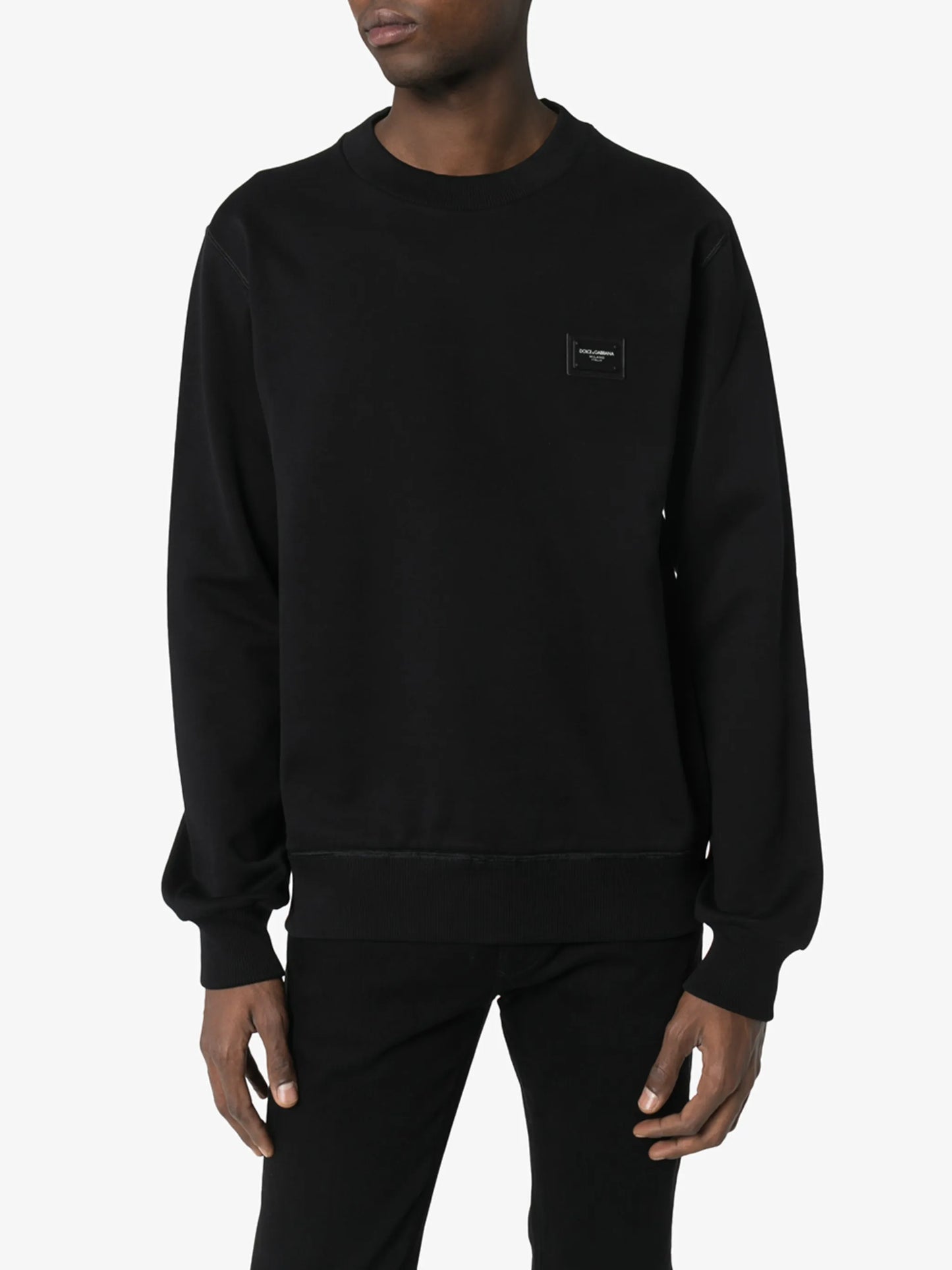 logo-tag cotton sweatshirt