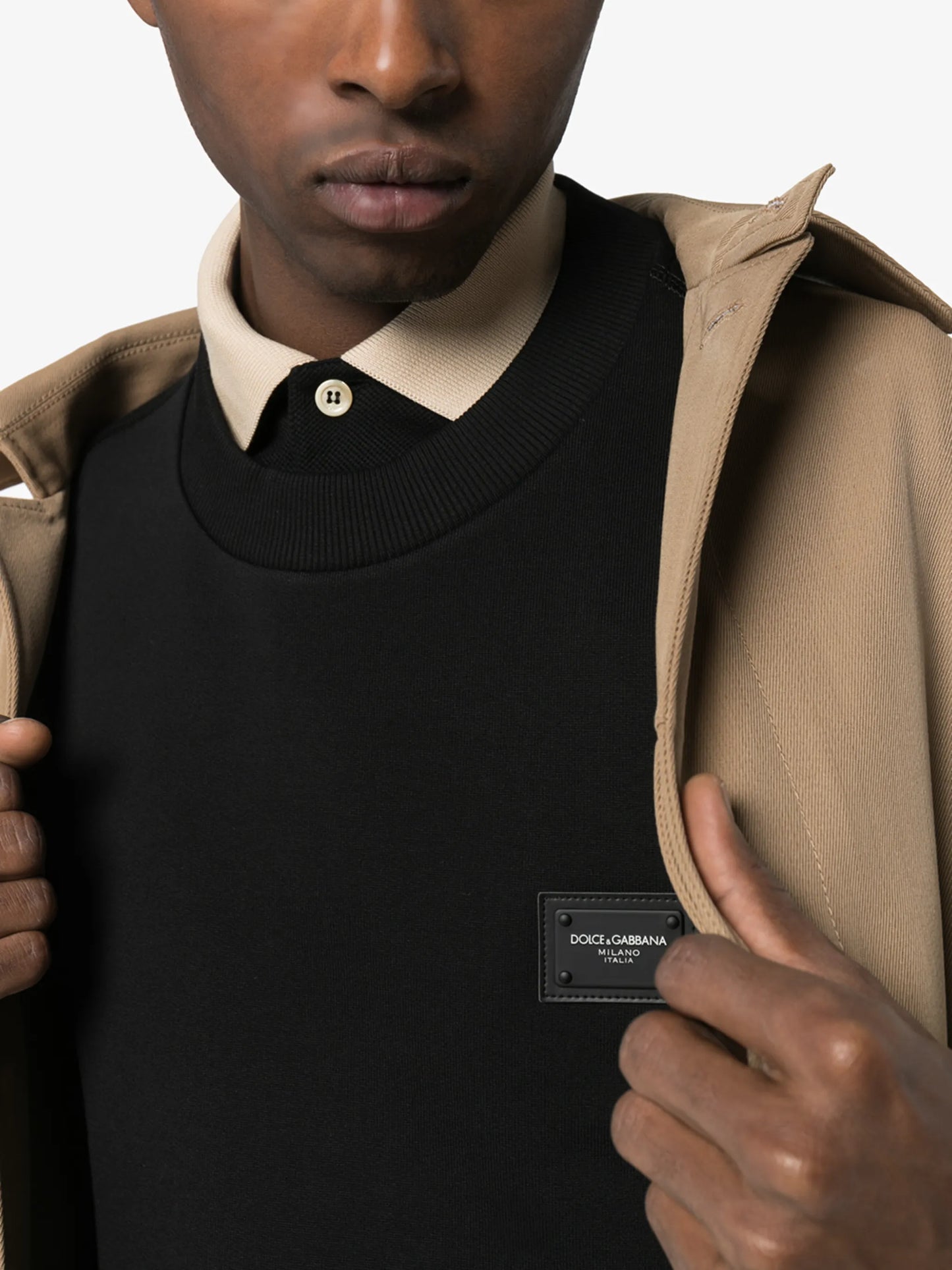 logo-tag cotton sweatshirt