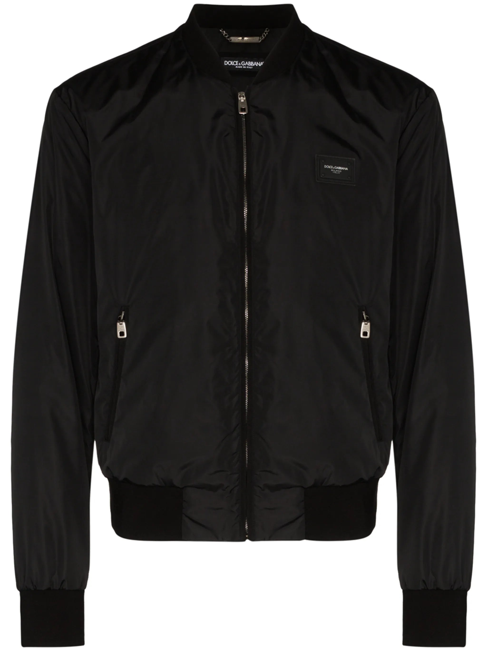 logo-tag bomber jacket