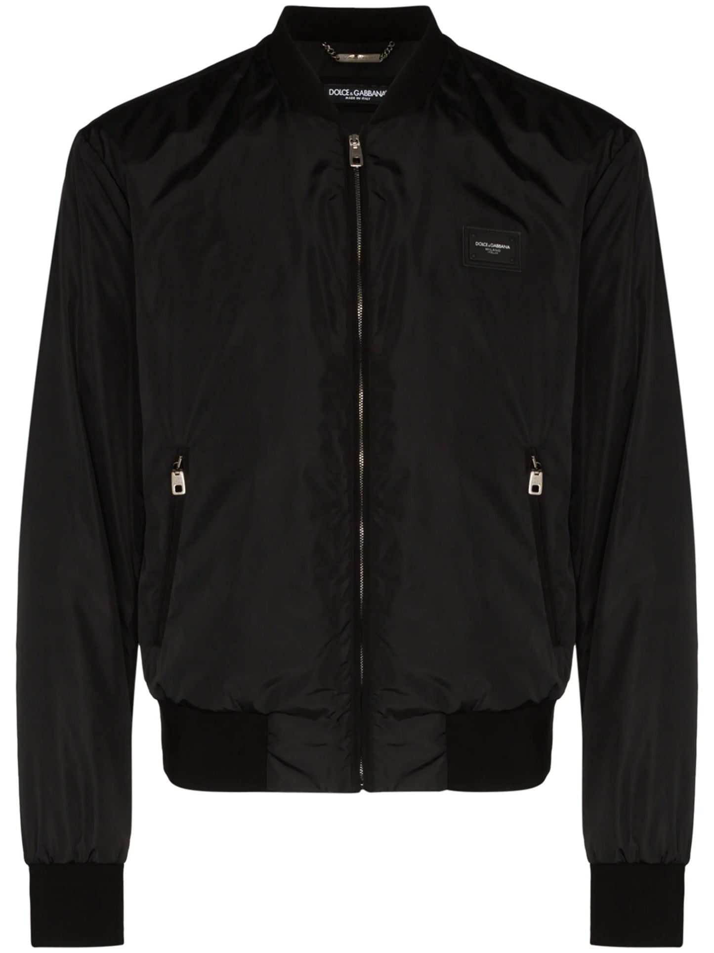 logo-tag bomber jacket