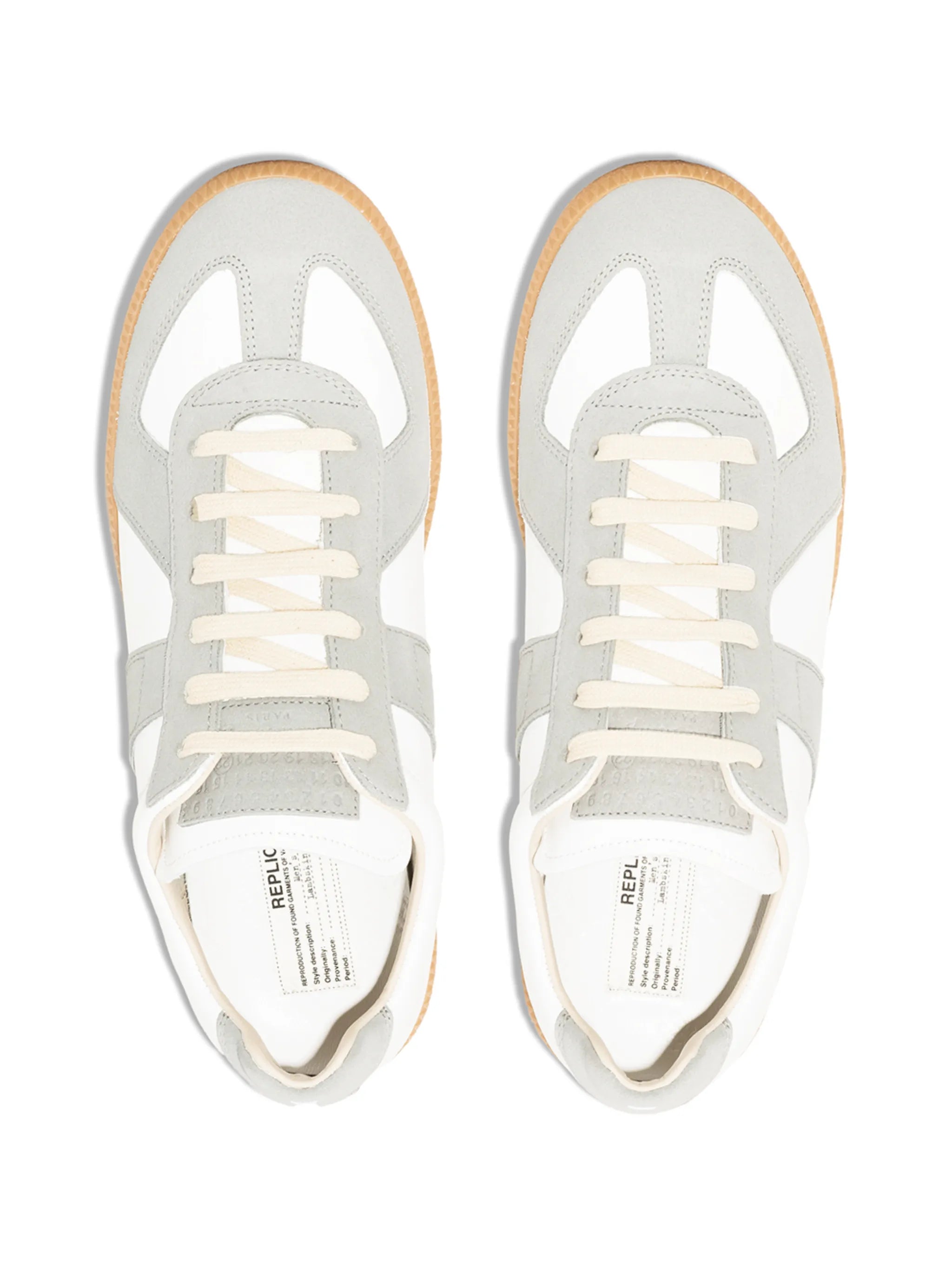 Replica panelled leather sneakers