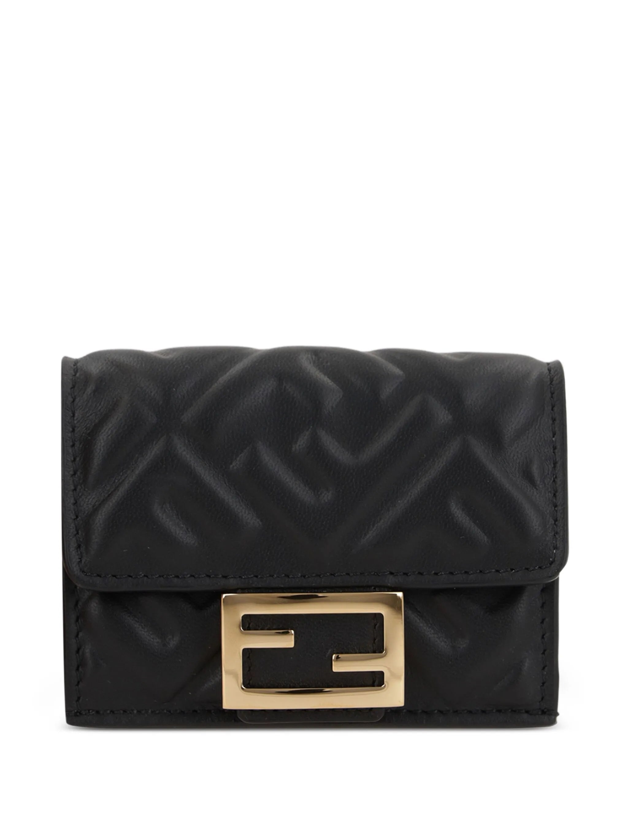 monogram-pattern wallet