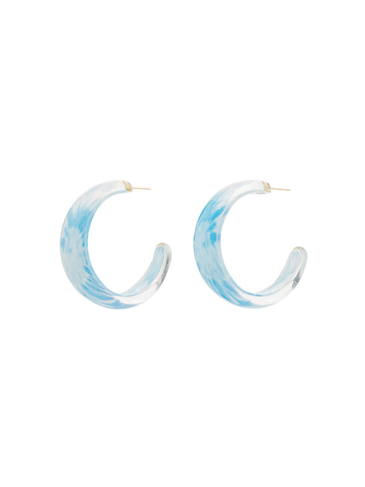 tie-dye jelly hoop earrings
