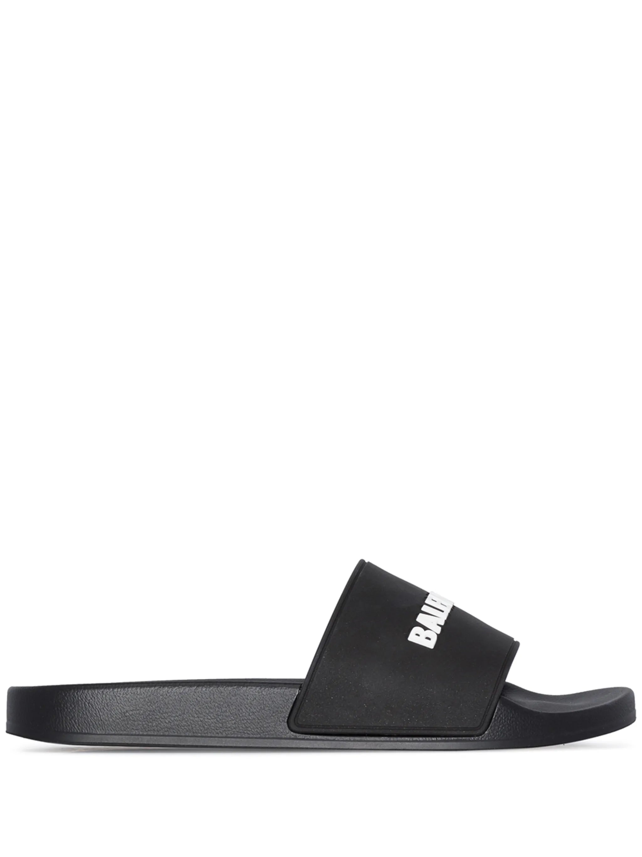 embossed-logo sandals