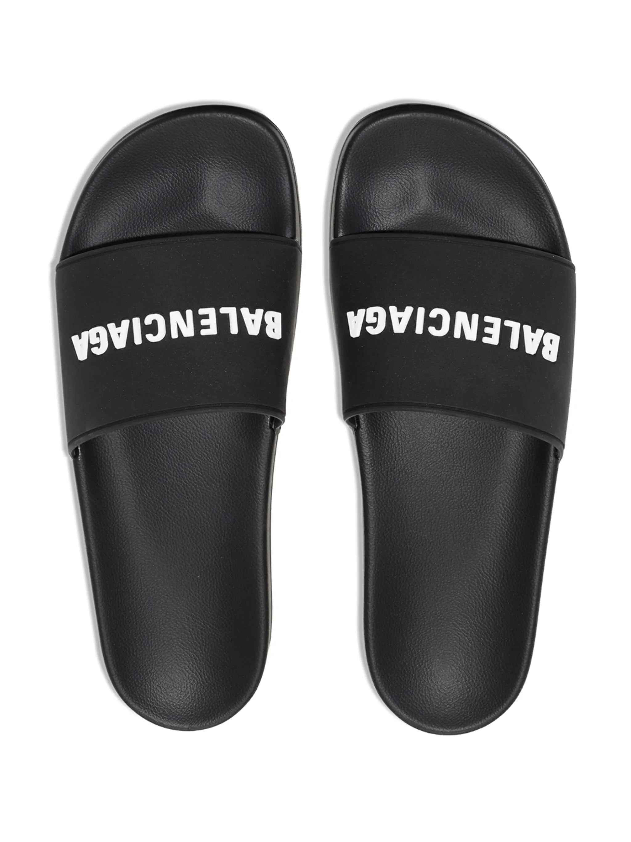 embossed-logo sandals