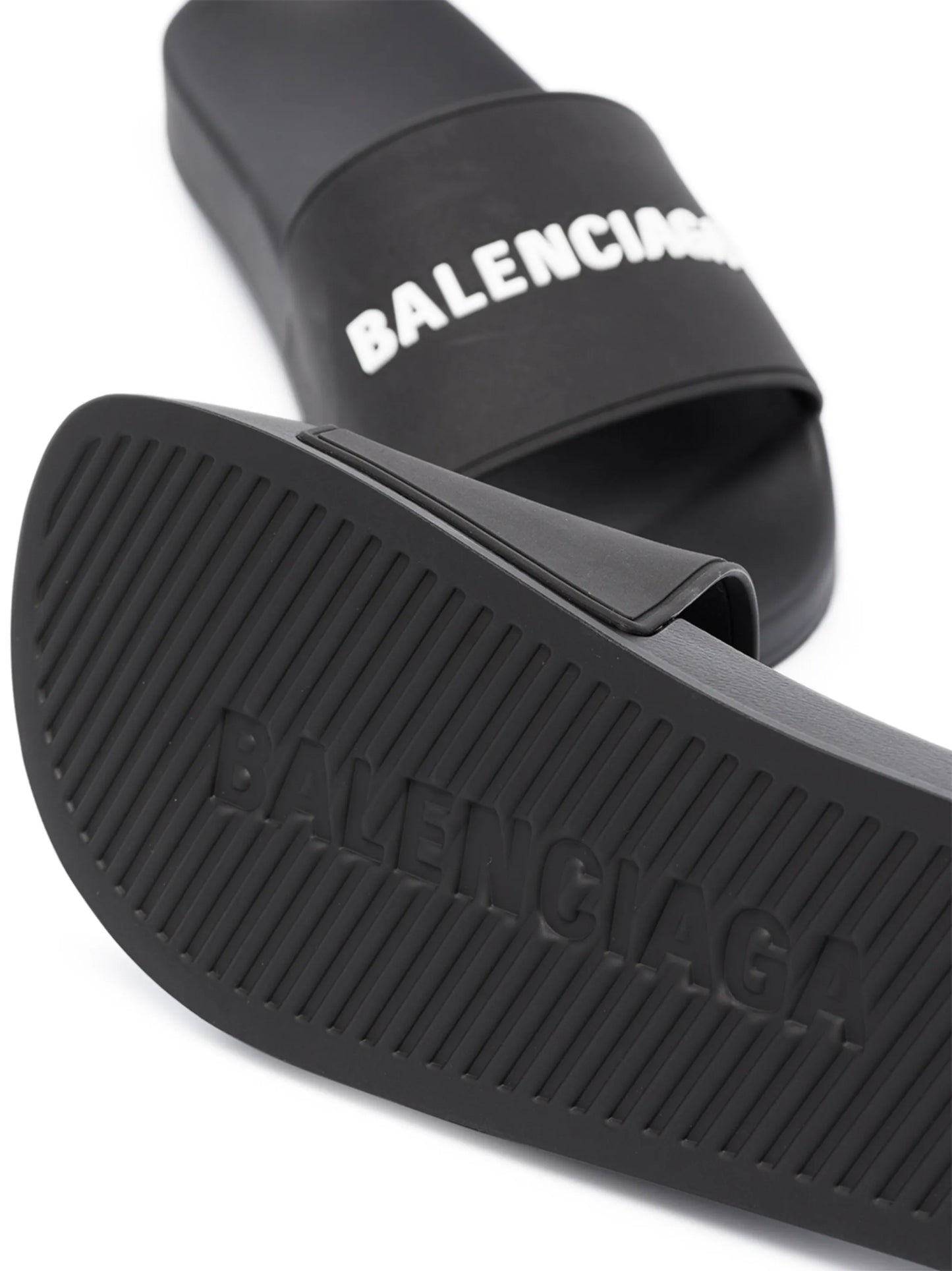 embossed-logo sandals