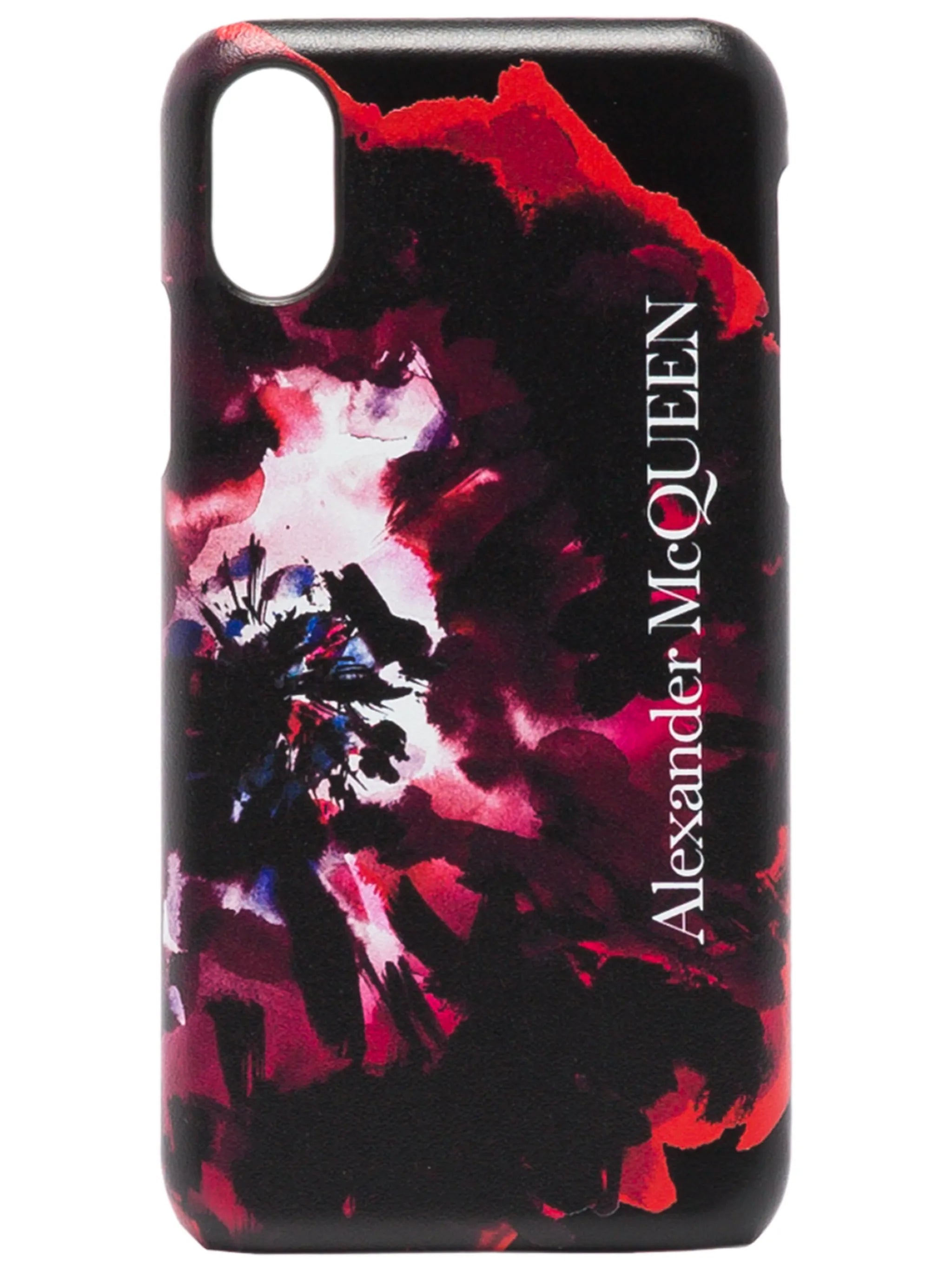 rose-print iPhone XS CSS leather case