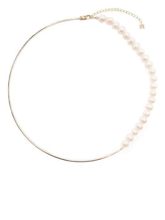 14kt yellow gold Not Your Mother pearl choker