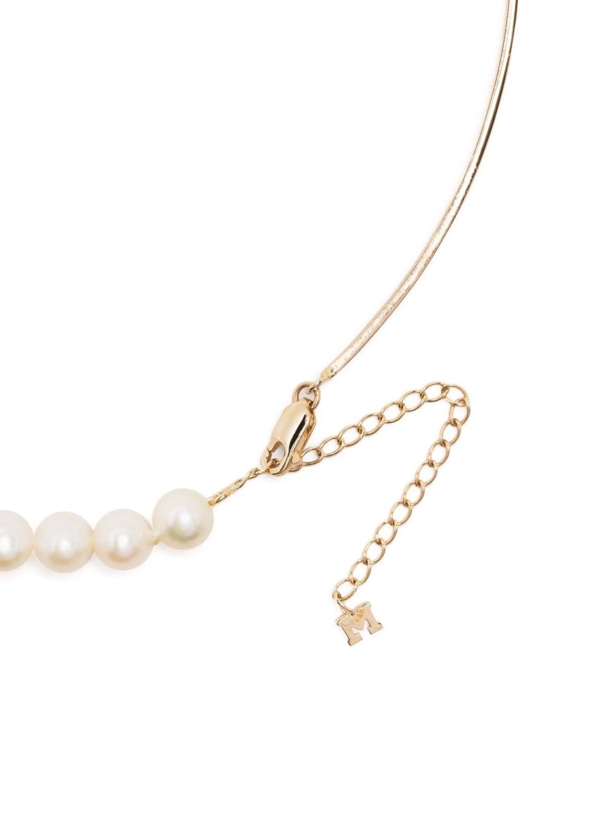 14kt yellow gold Not Your Mother pearl choker