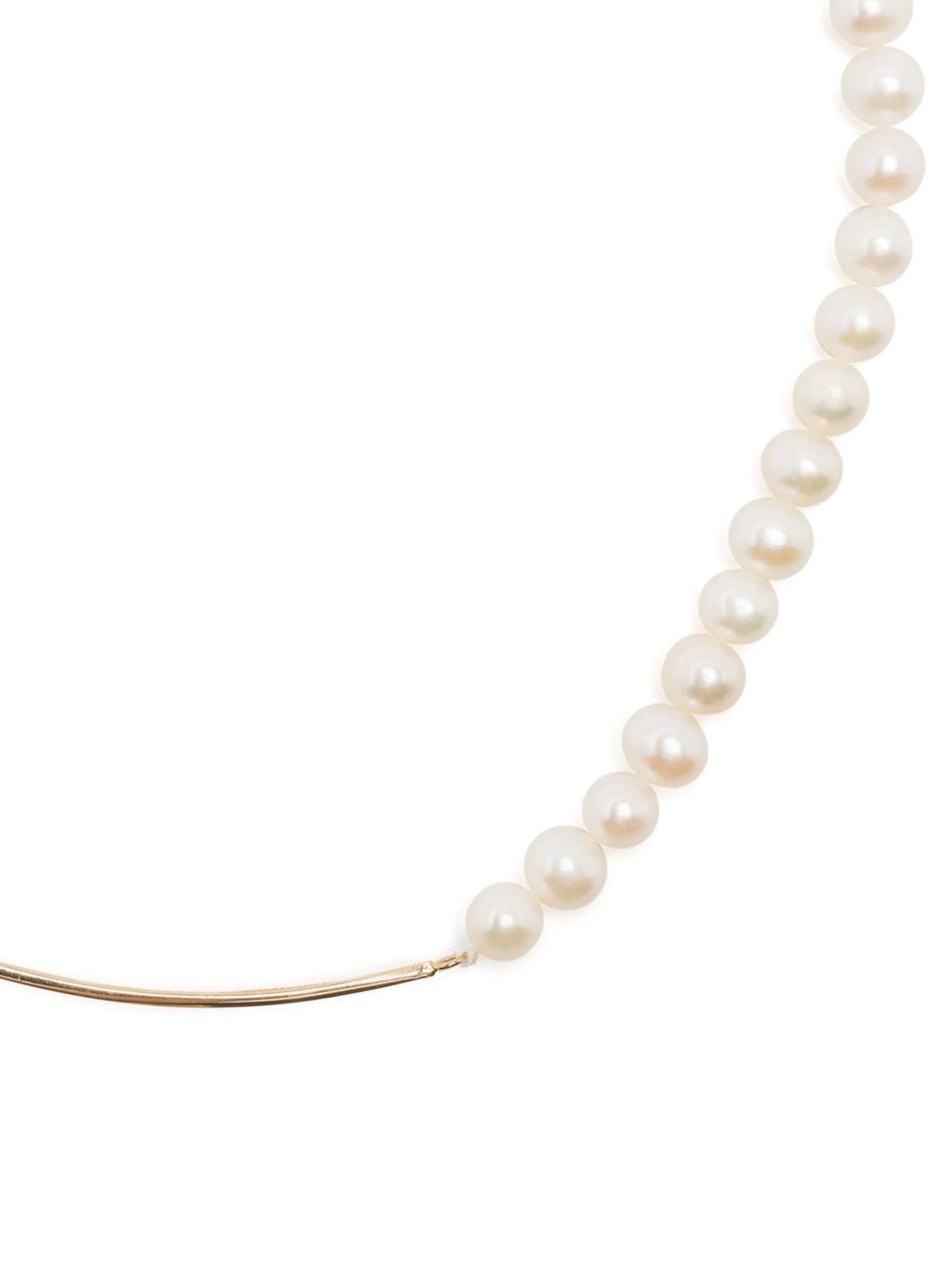 14kt yellow gold Not Your Mother pearl choker