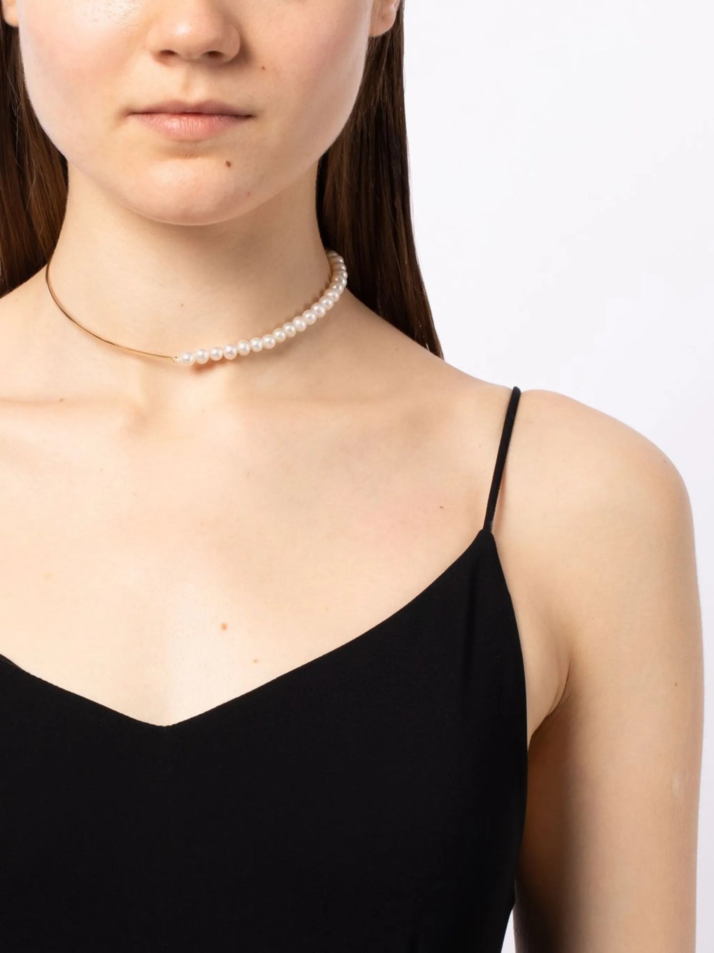 14kt yellow gold Not Your Mother pearl choker