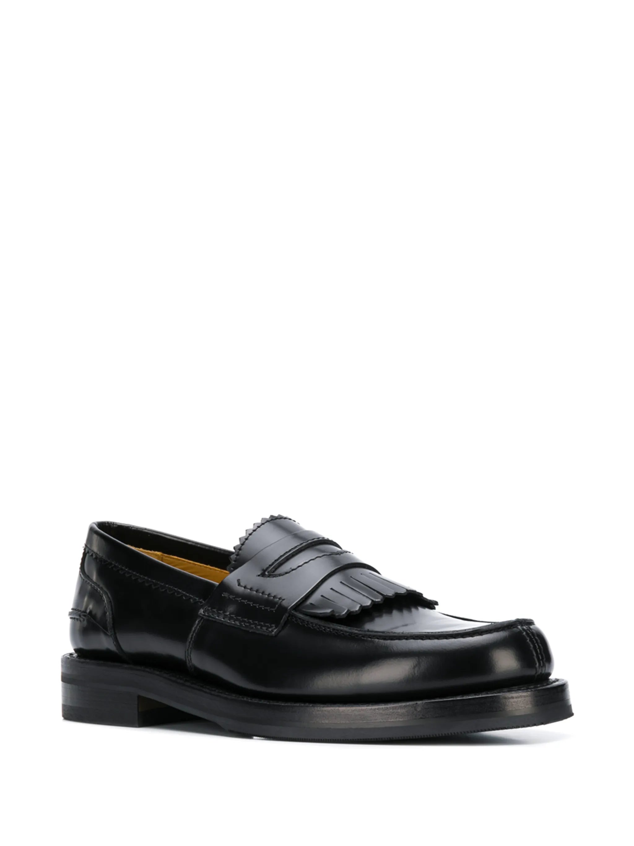 Fringed slip-on loafers
