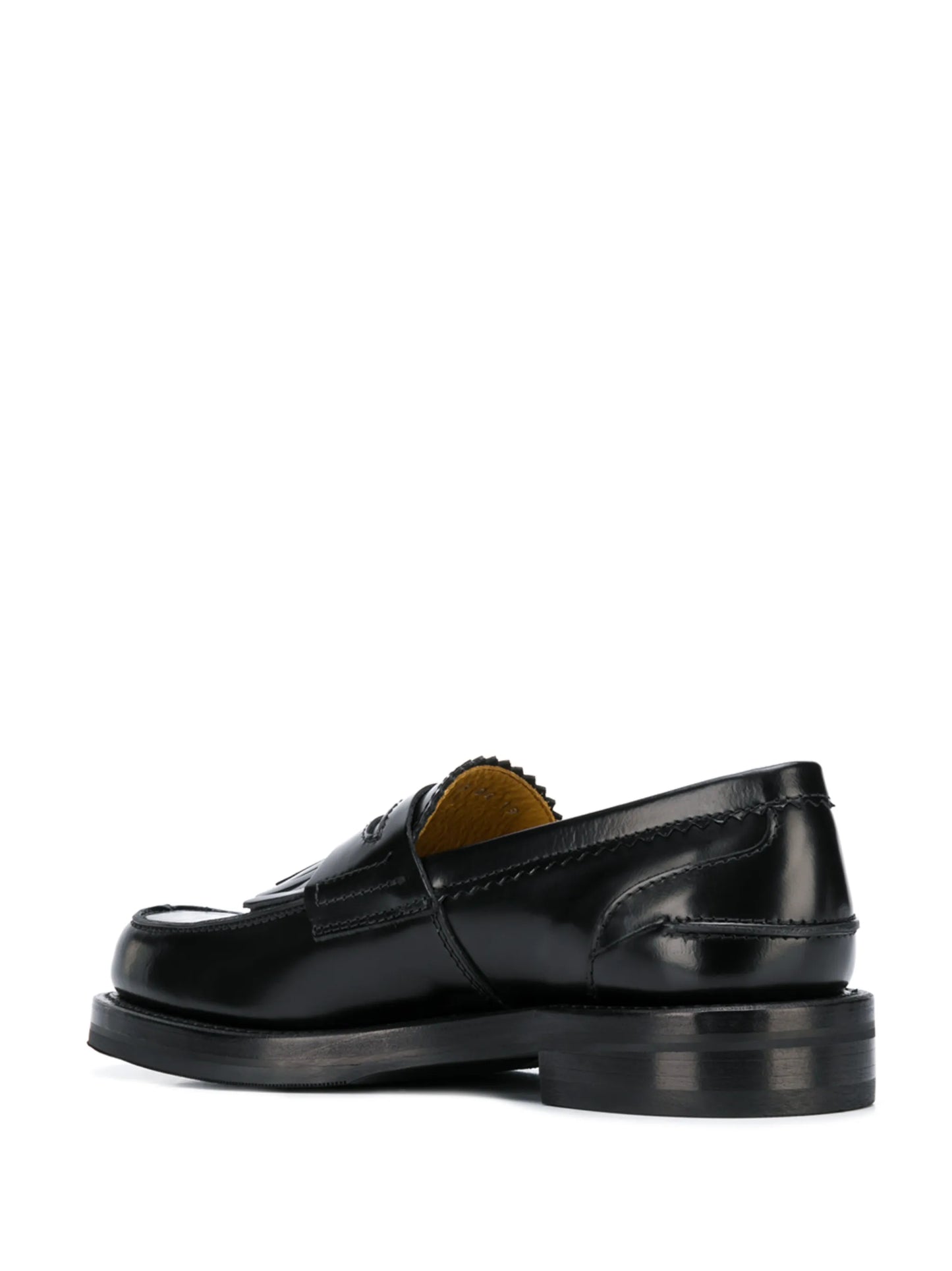 Fringed slip-on loafers