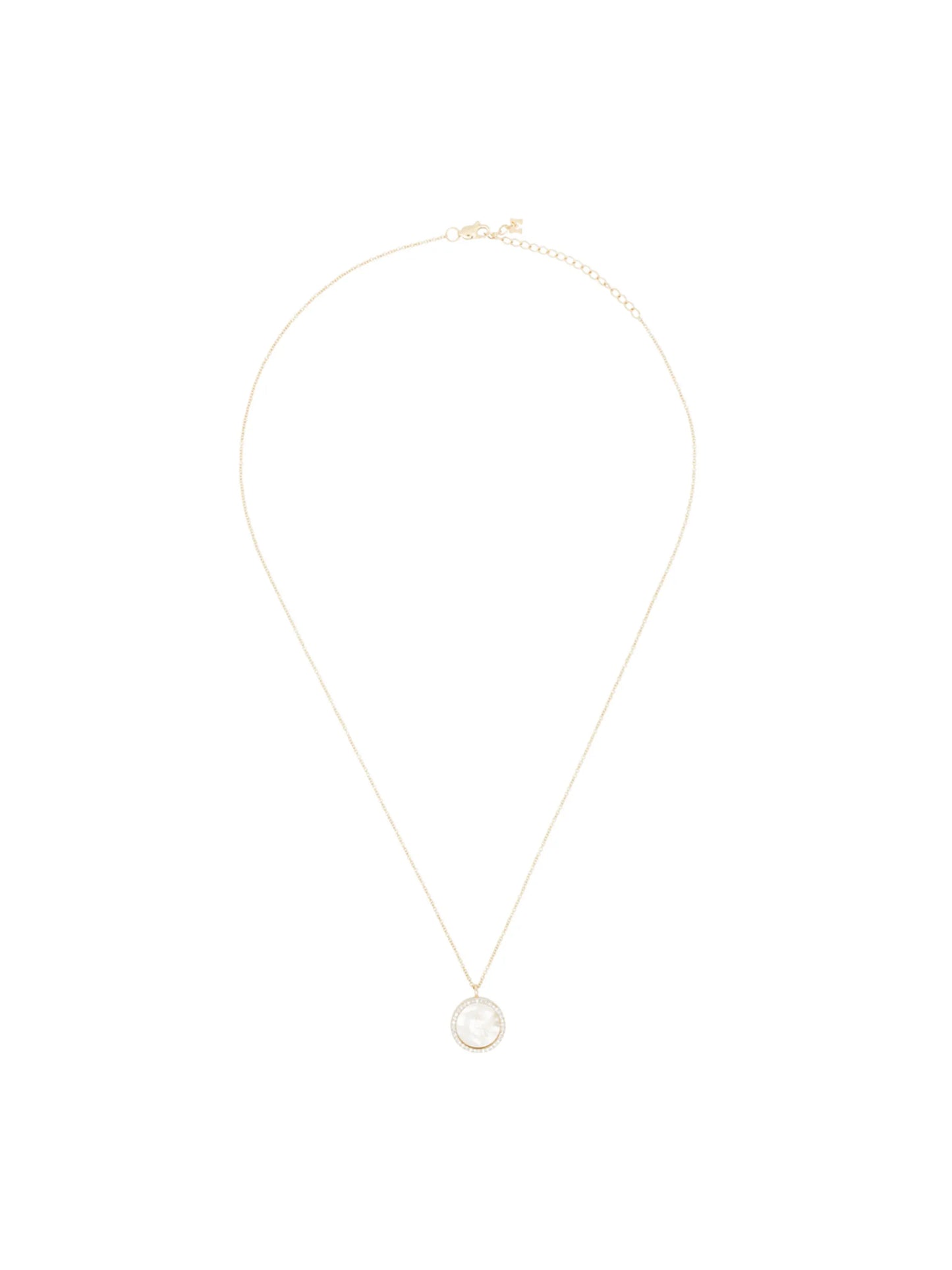 14kt yellow gold A initial pendant necklace
