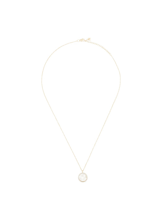14kt yellow gold A initial pendant necklace
