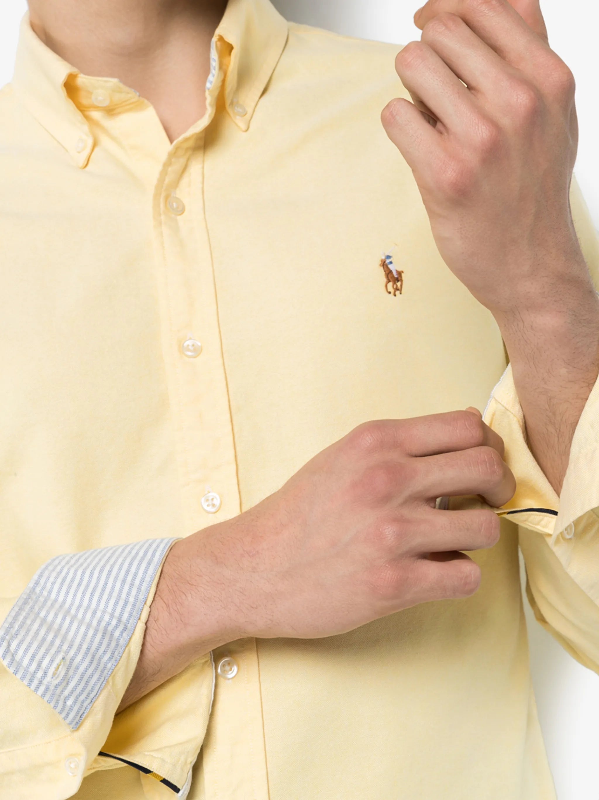 logo-embroidered button-down shirt