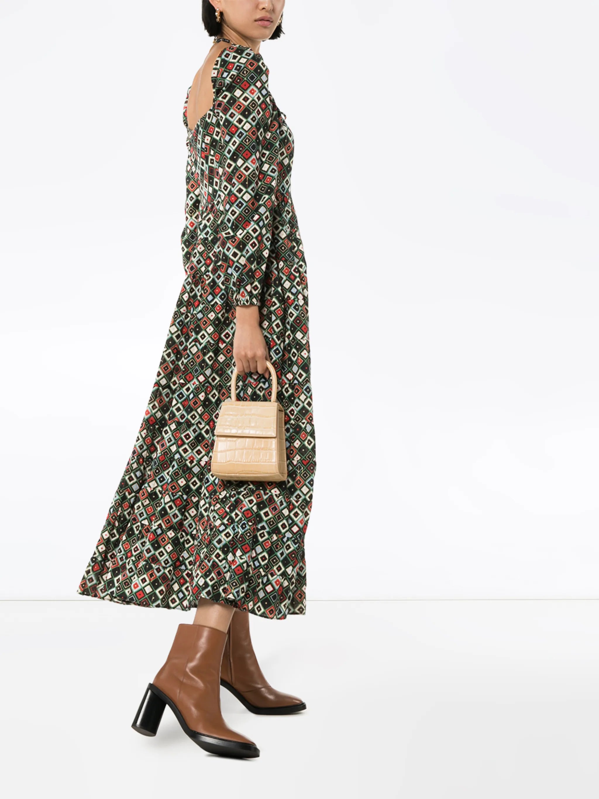 Marie printed maxi dress