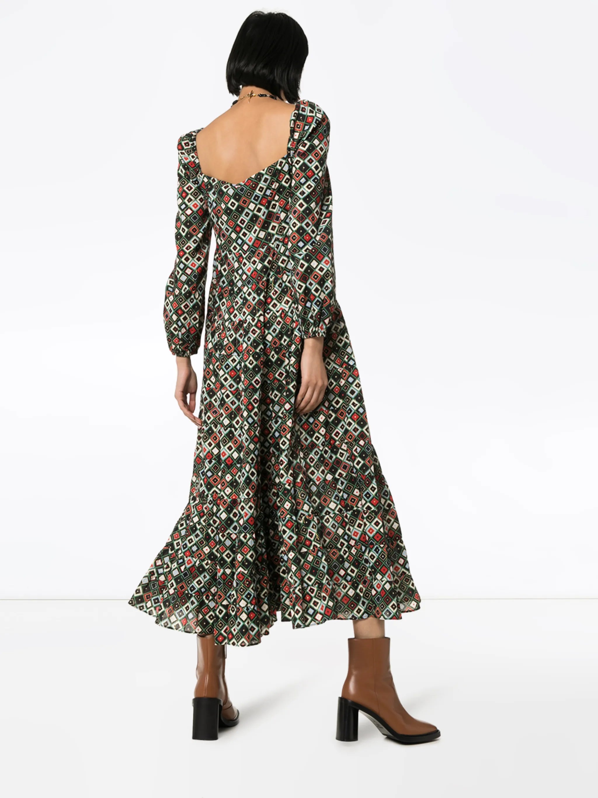 Marie printed maxi dress