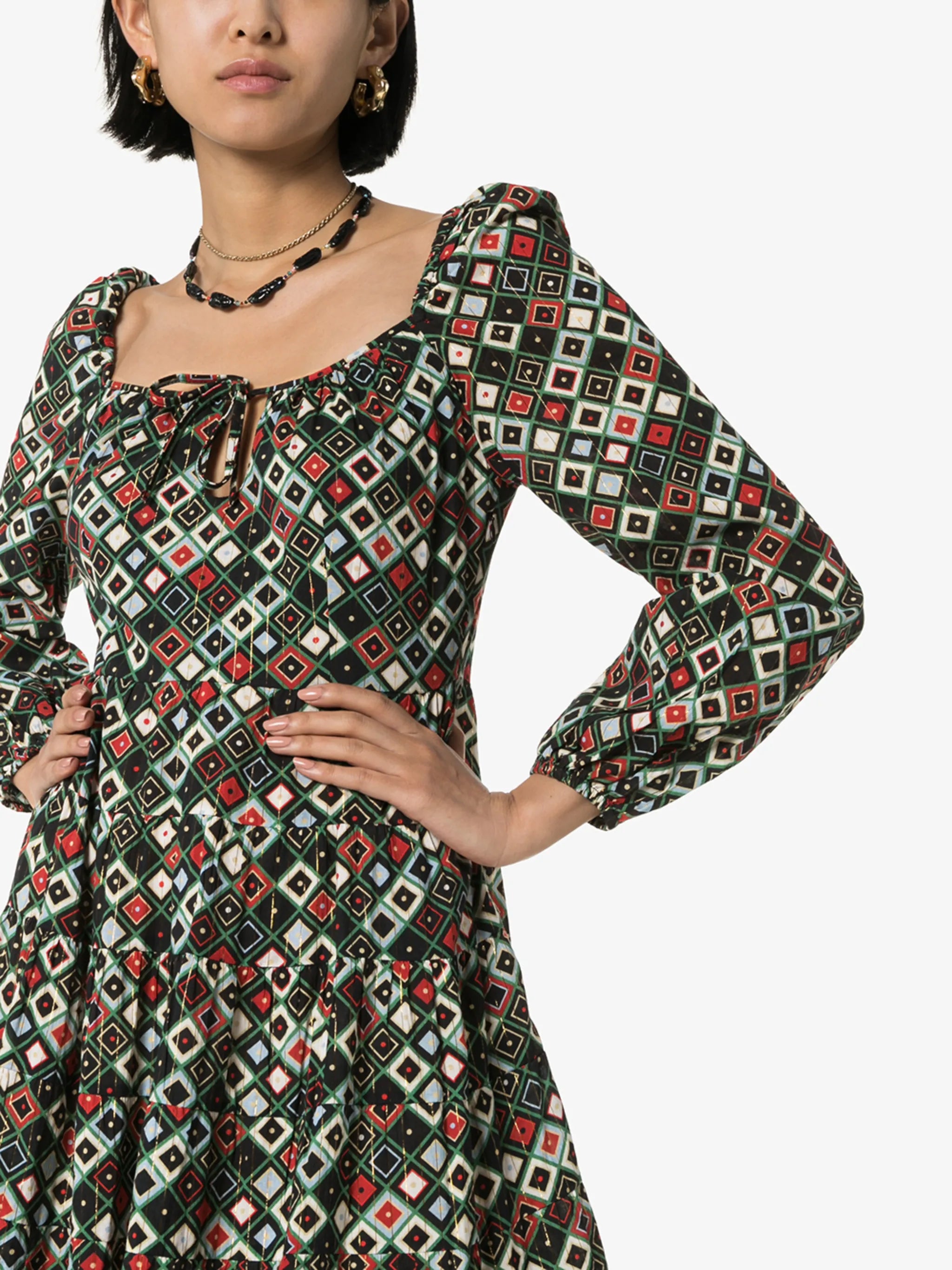 Marie printed maxi dress