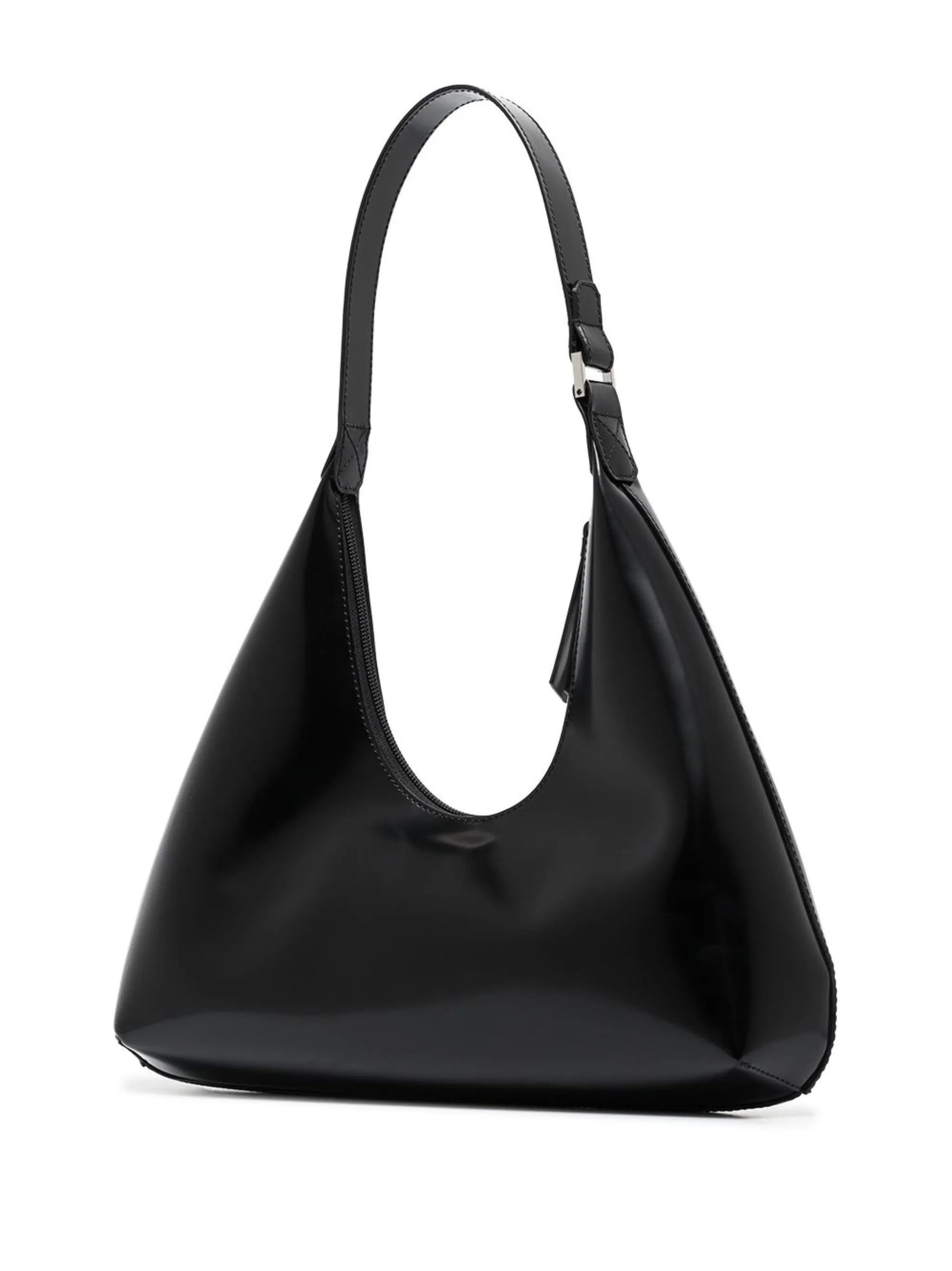 Amber leather shoulder bag