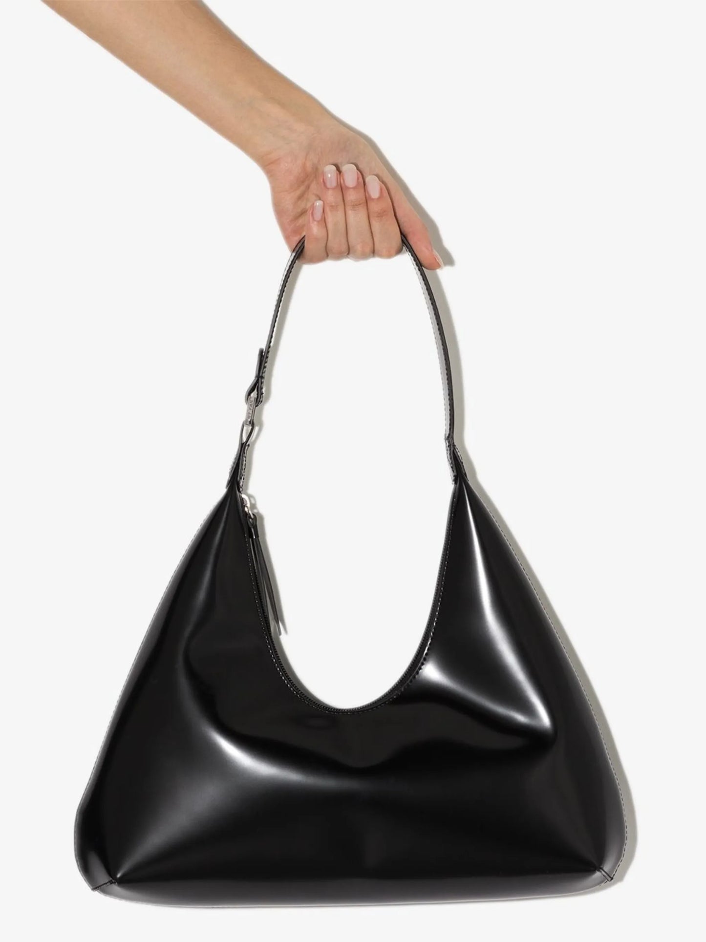 Amber leather shoulder bag