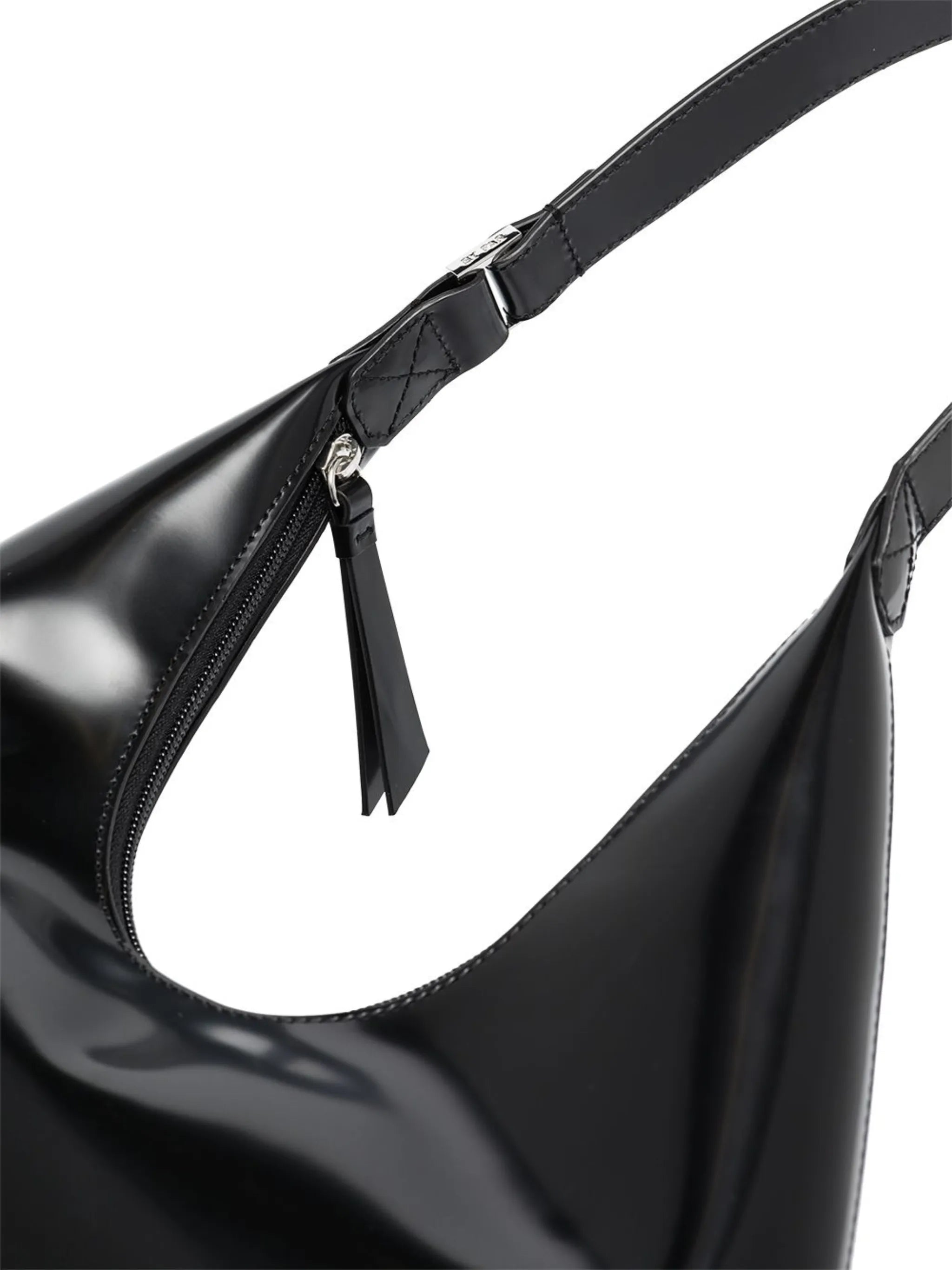 Amber leather shoulder bag