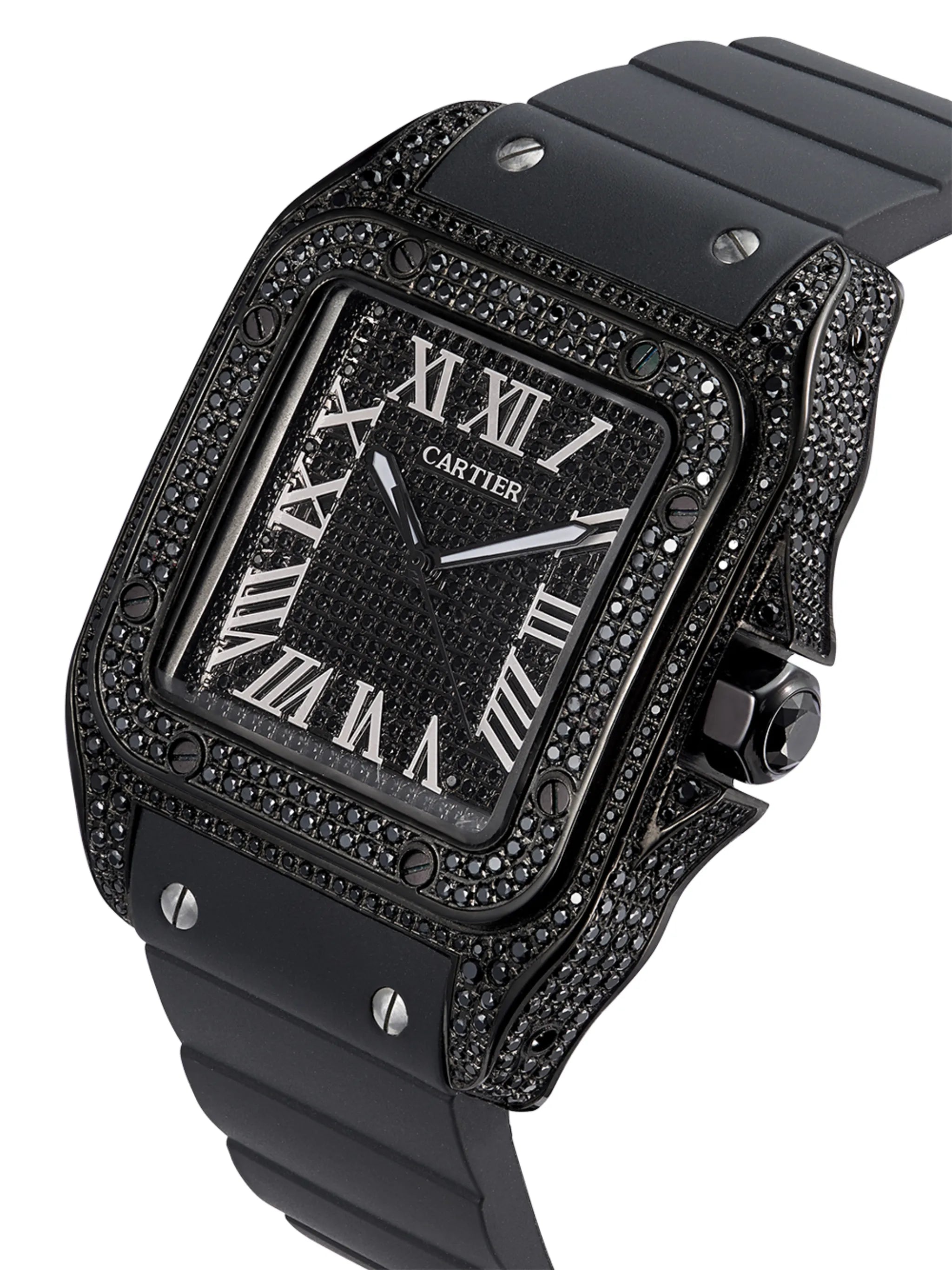 Cartier Santos diamond 45mm