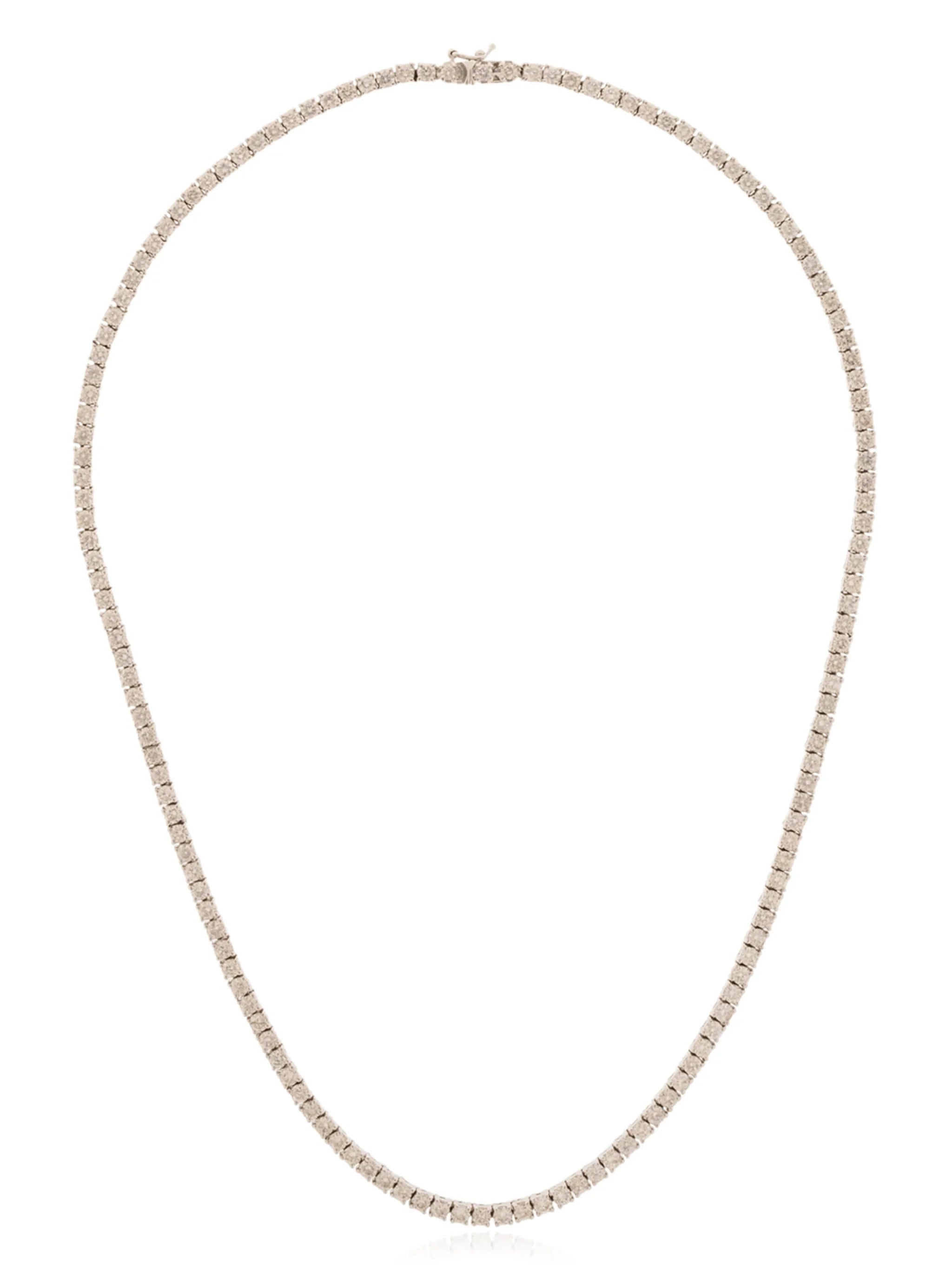 18kt white gold diamond necklace
