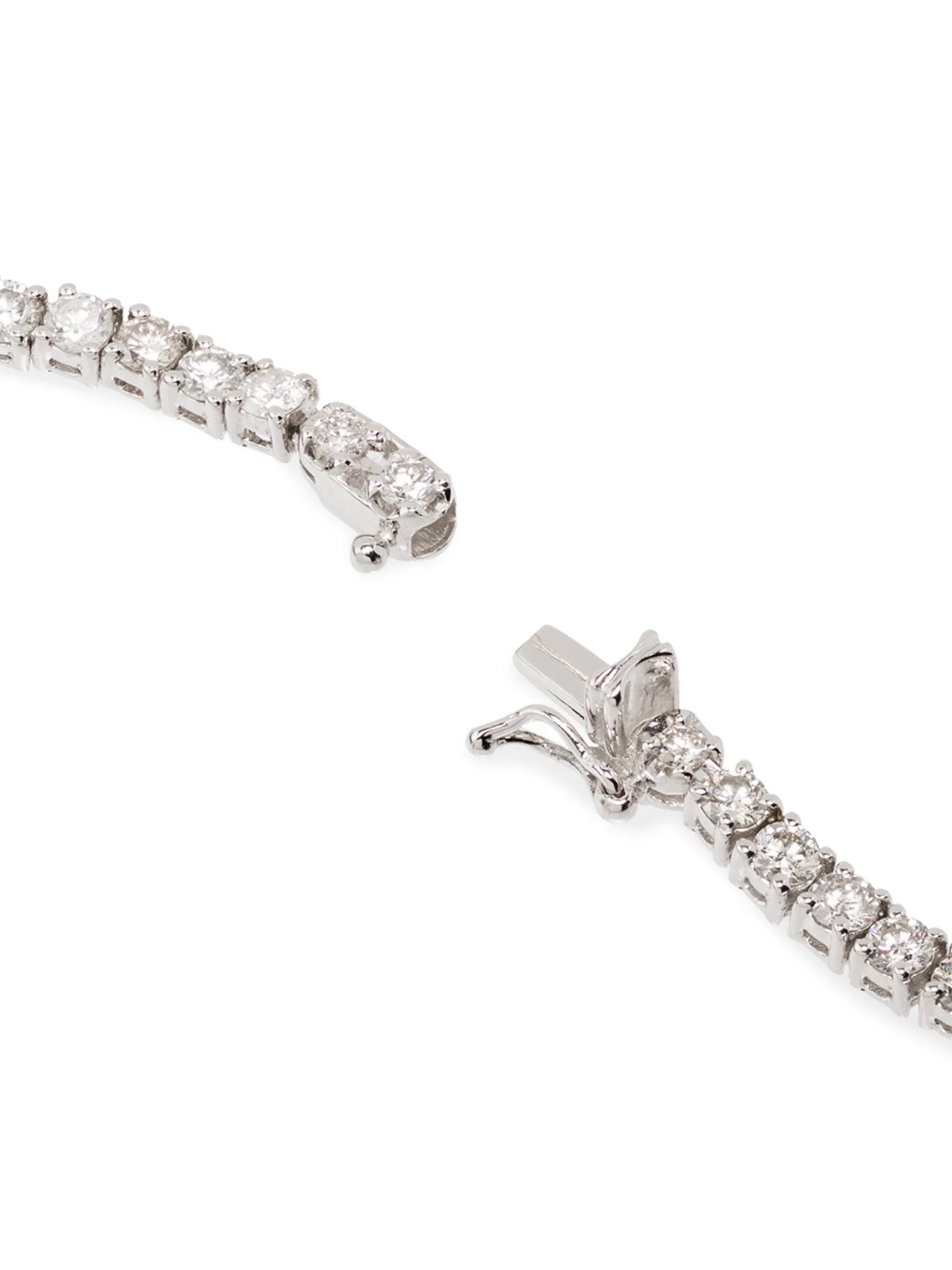 18kt white gold diamond necklace