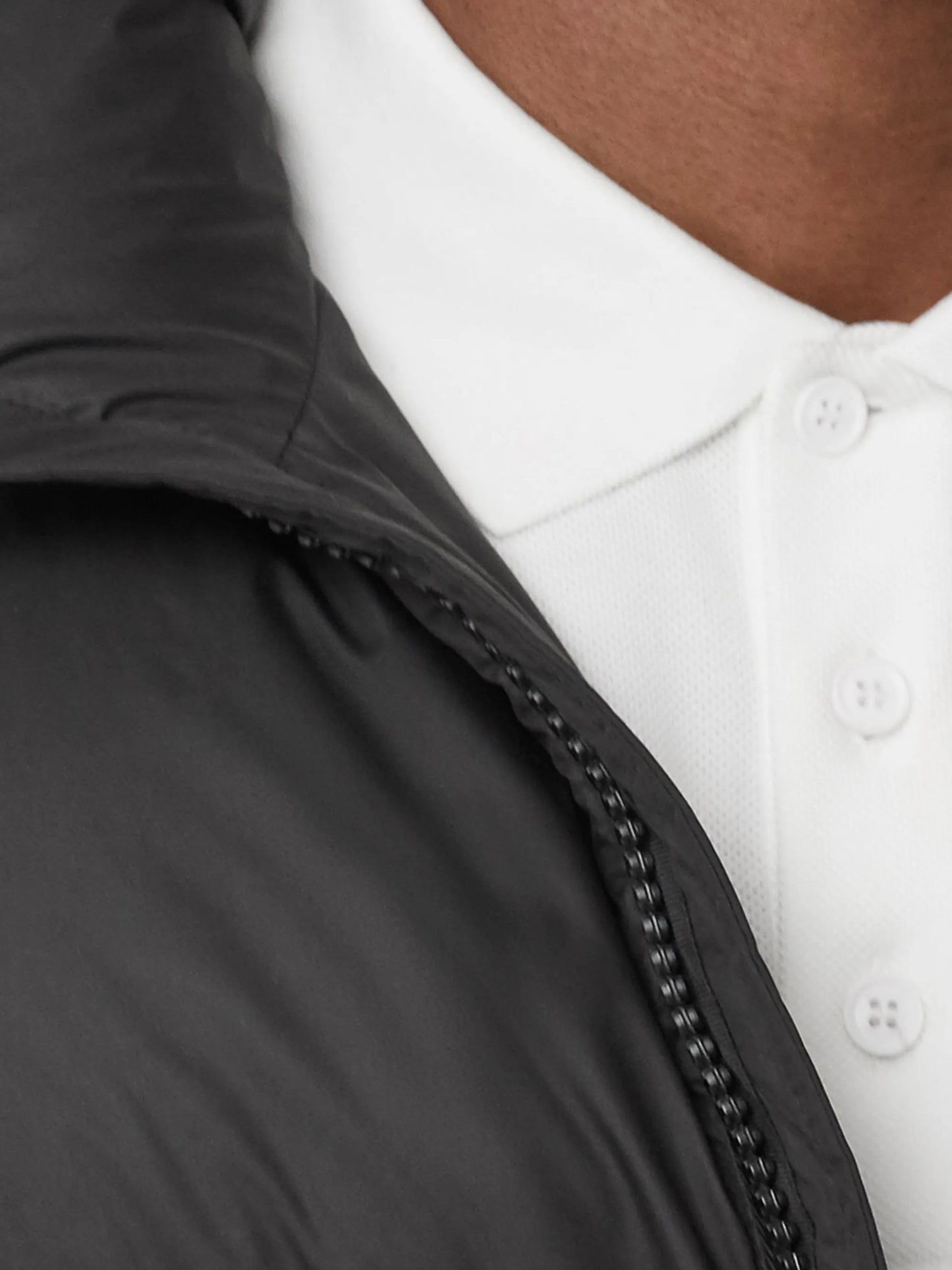 colour-block logo-patch puffer jacket