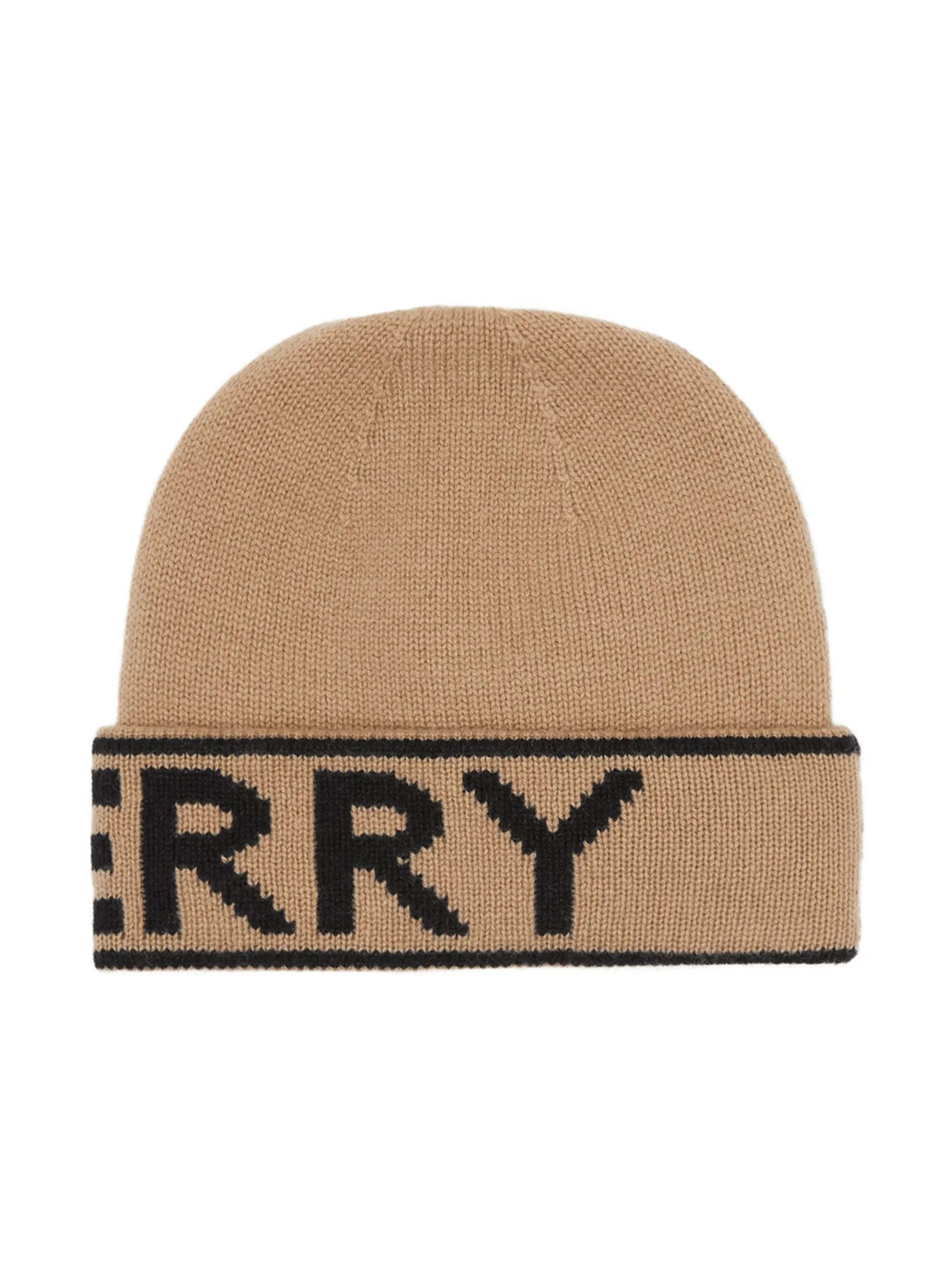 logo intarsia beanie