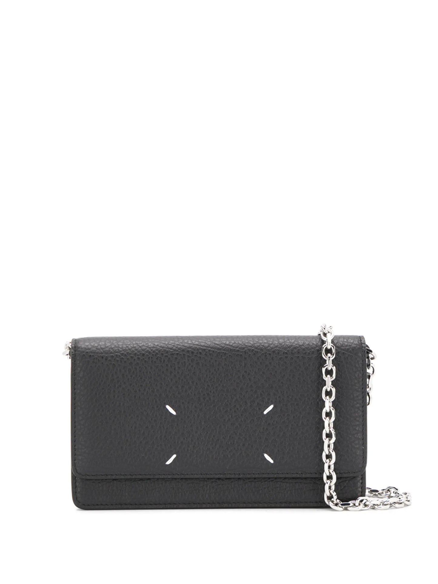 four-stitch leather wallet-on-chain