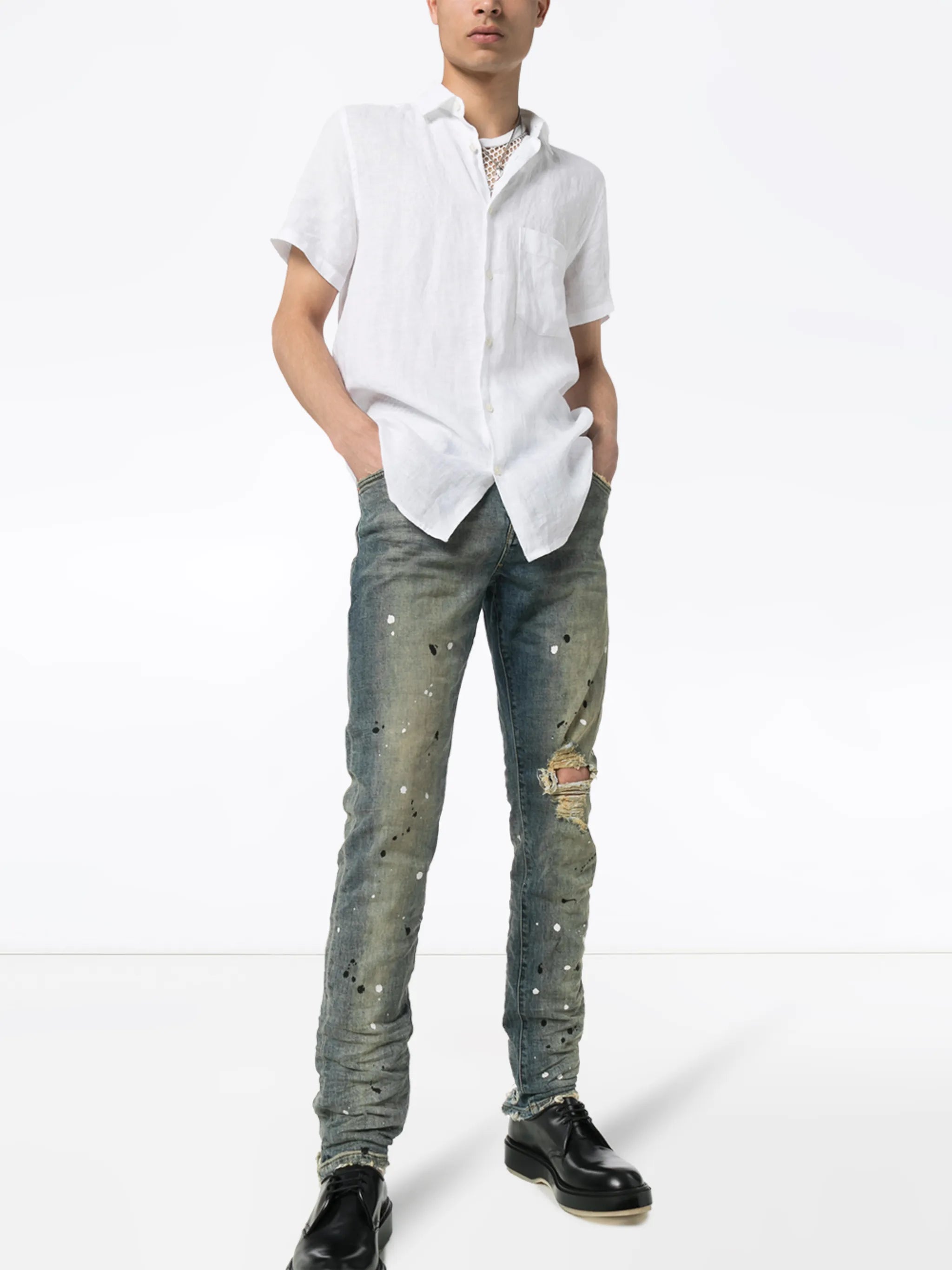 paint splatter jeans