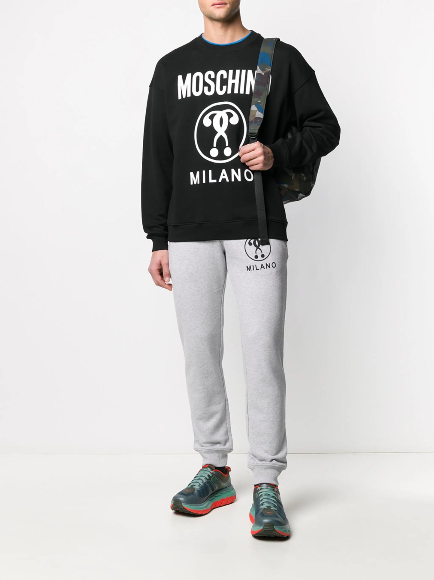 questions logo-print sweatshirt