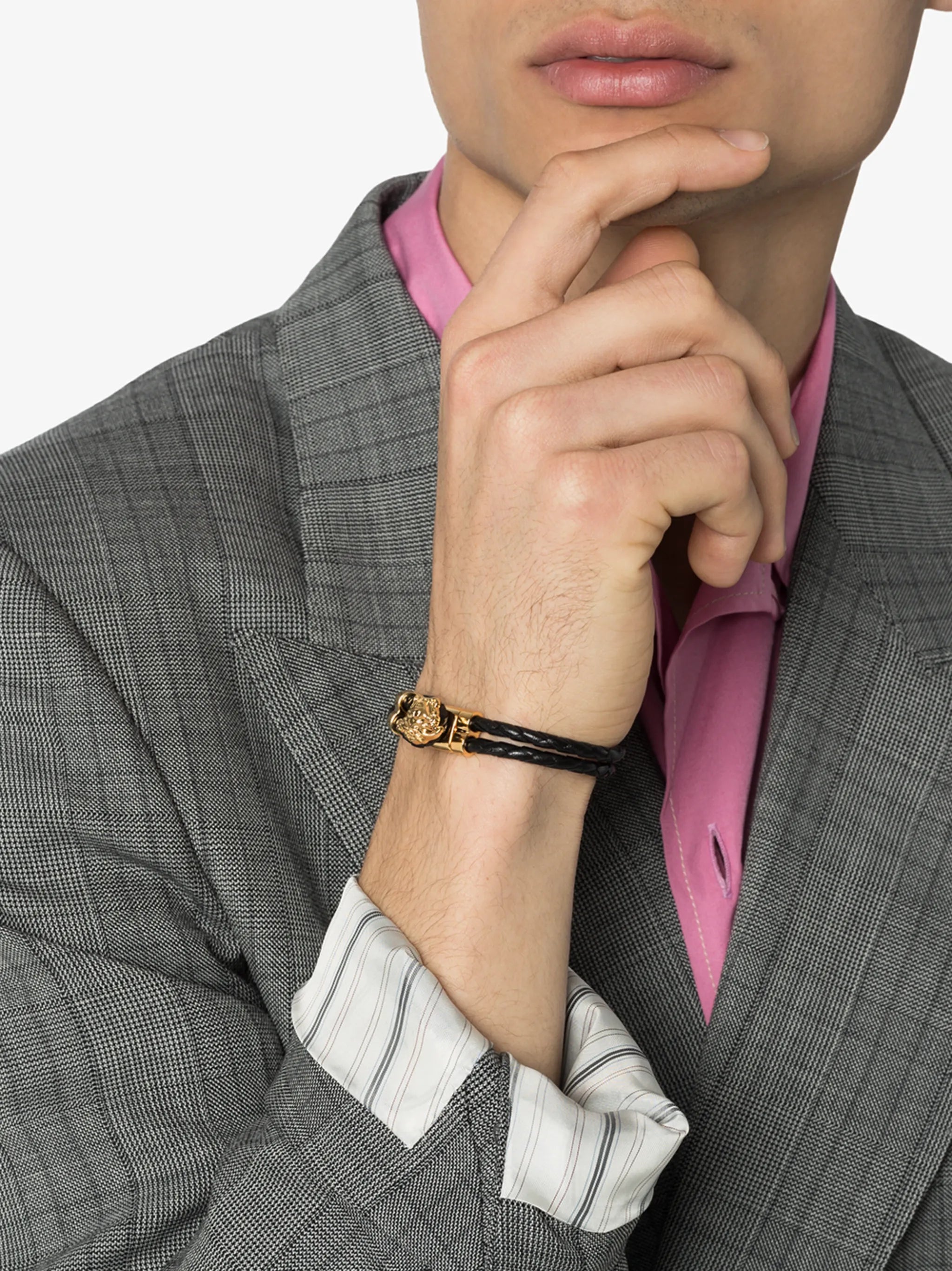La Medusa leather bracelet