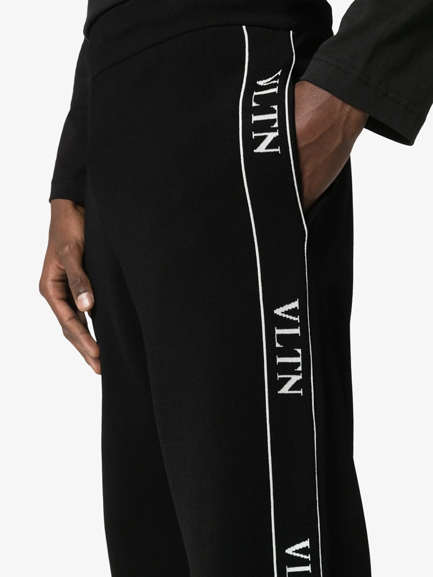 logo-tape track pants