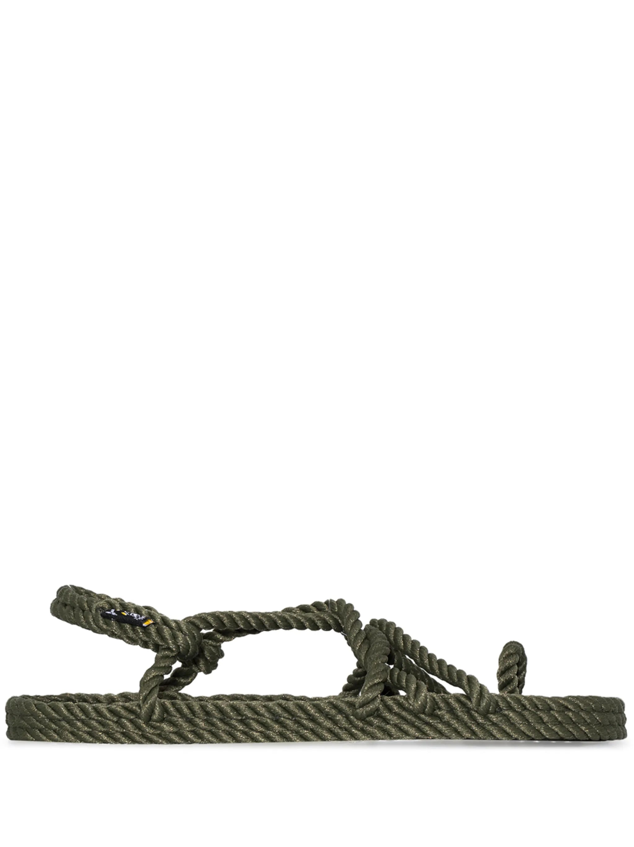 Green Toe Joe rope sandals