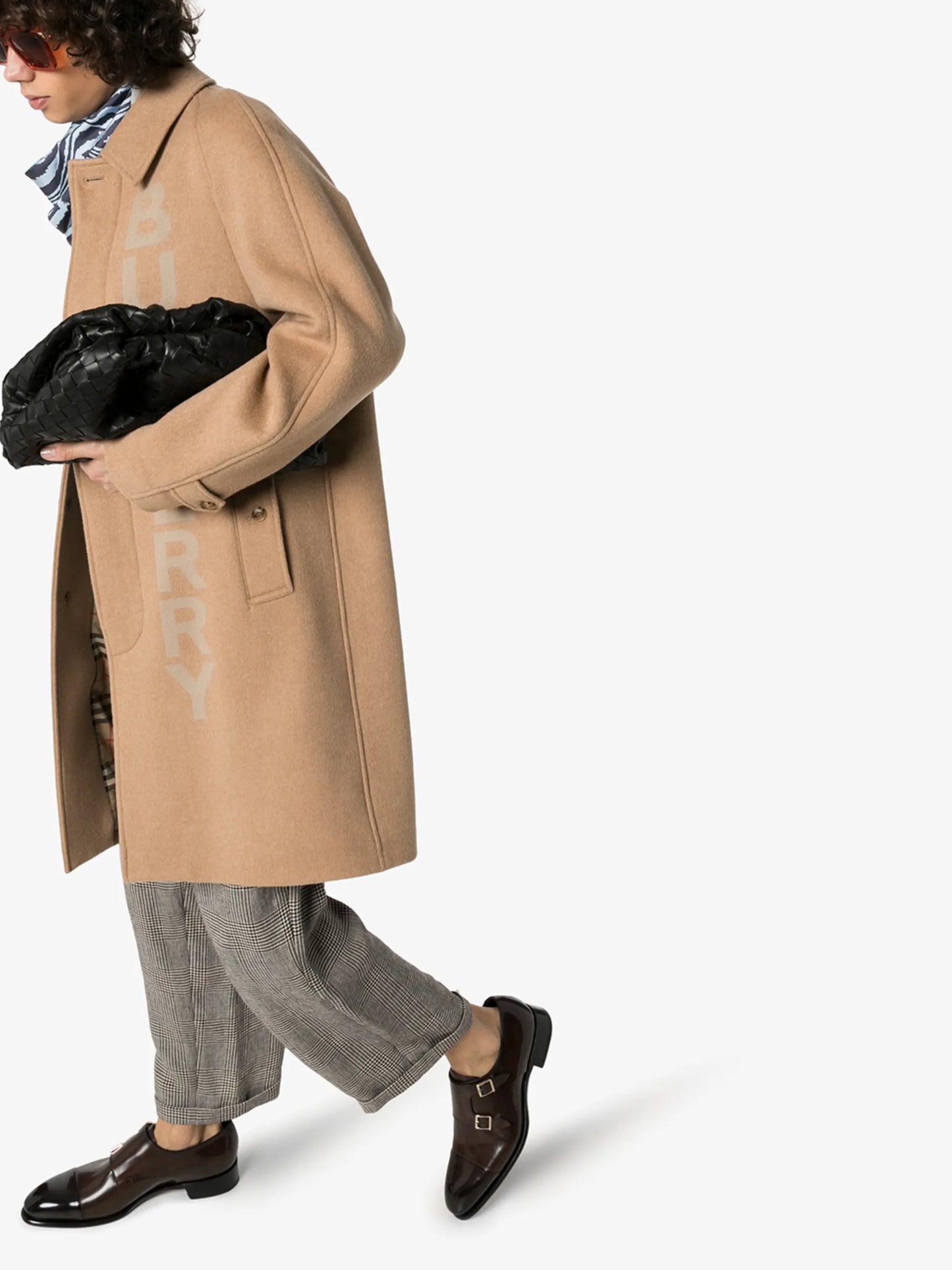 double strap leather monk shoes