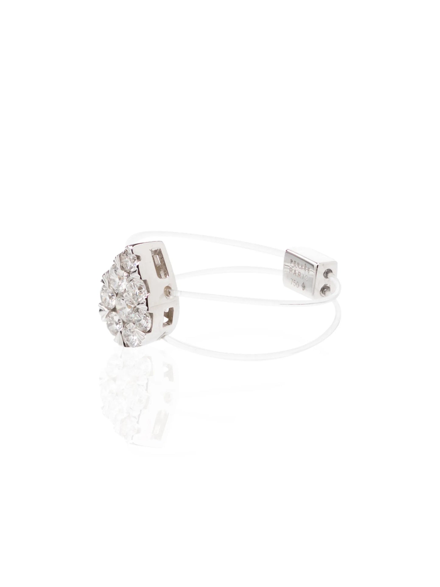 18kt white gold Imagine floating diamond ring